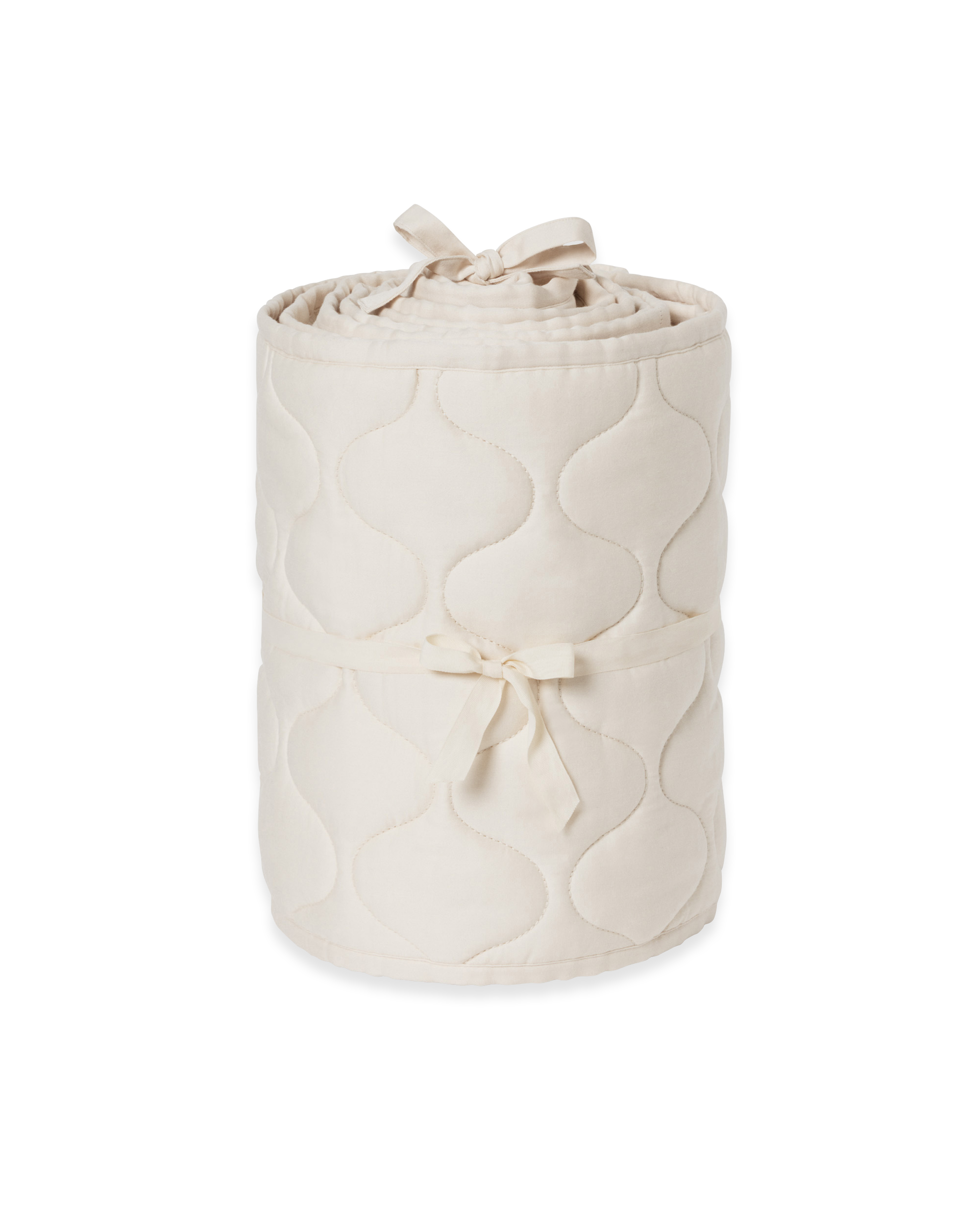  Image of Satin Quilted Crib Bumper