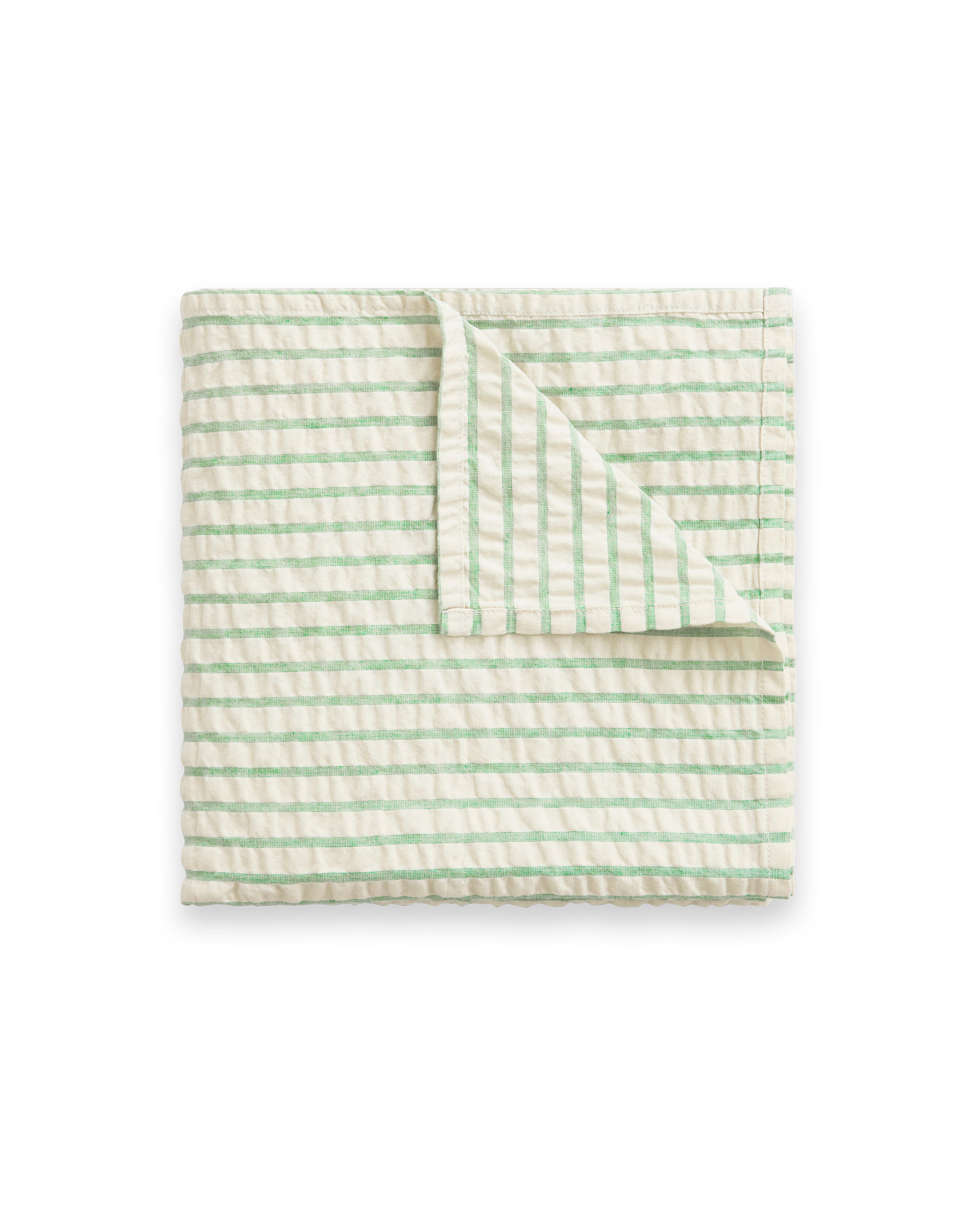  Image of Seersucker Swaddle Blanket