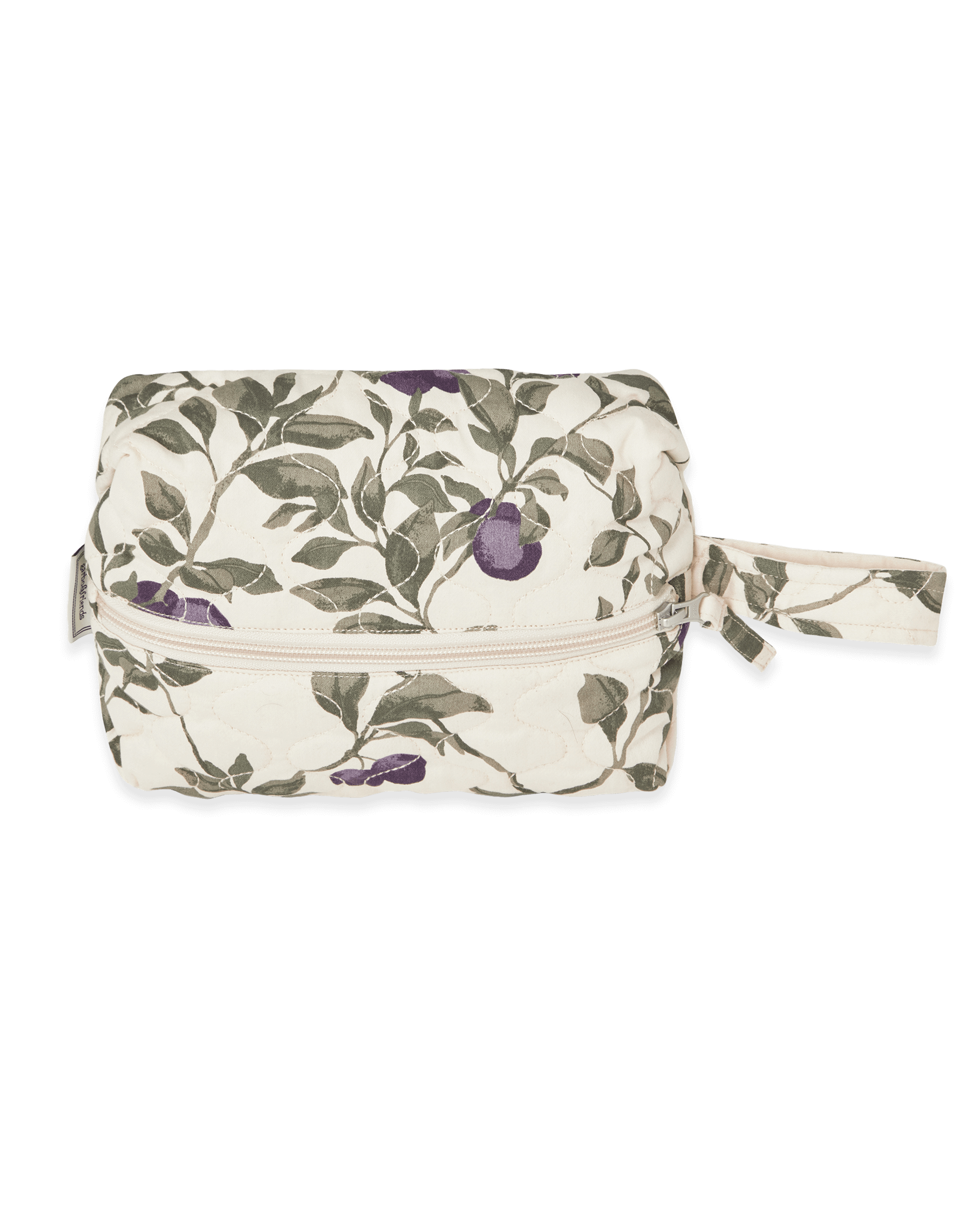  Image of Satin Quilted Toiletry Bag Small