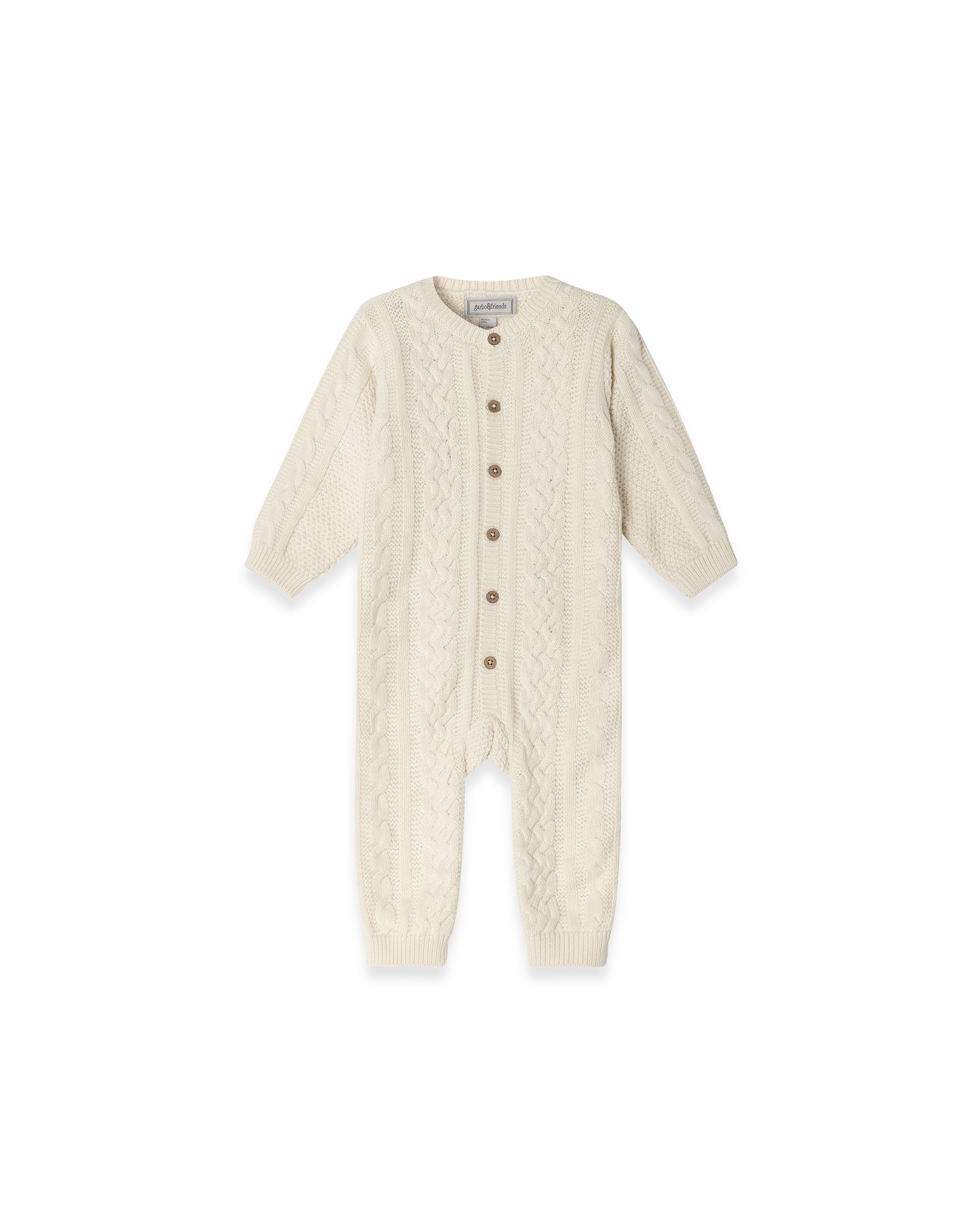  Image of Knitted Cable Onesie
