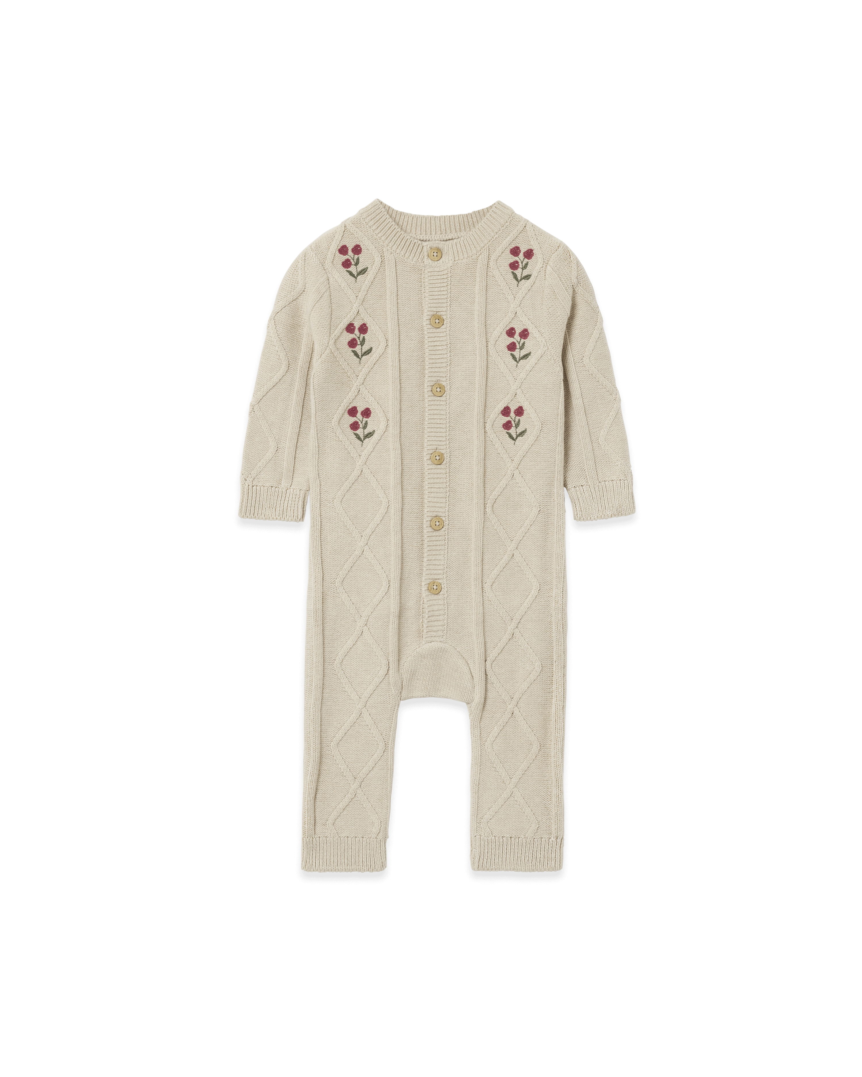 Embroidery Knitted Onesie