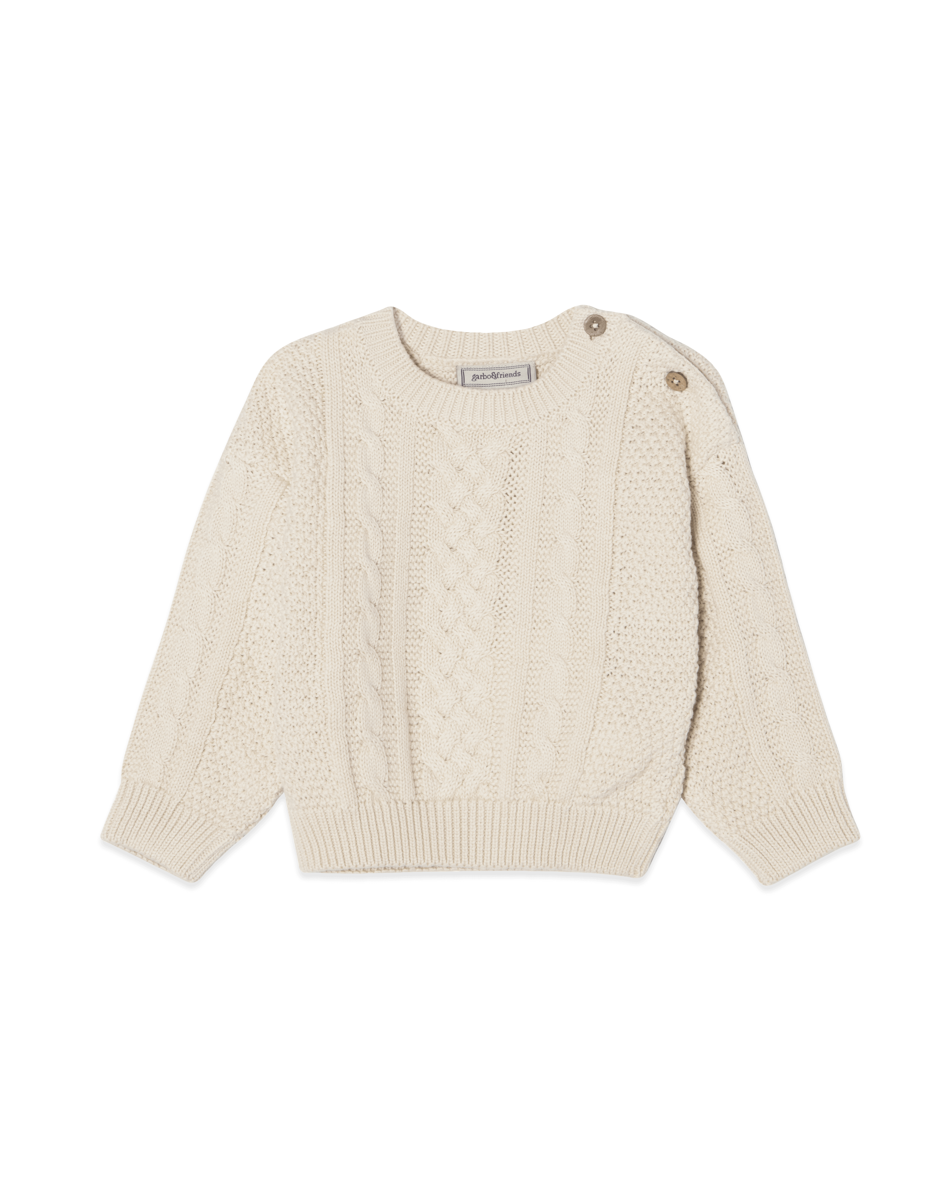  Image of Knitted Cable Sweatshirt