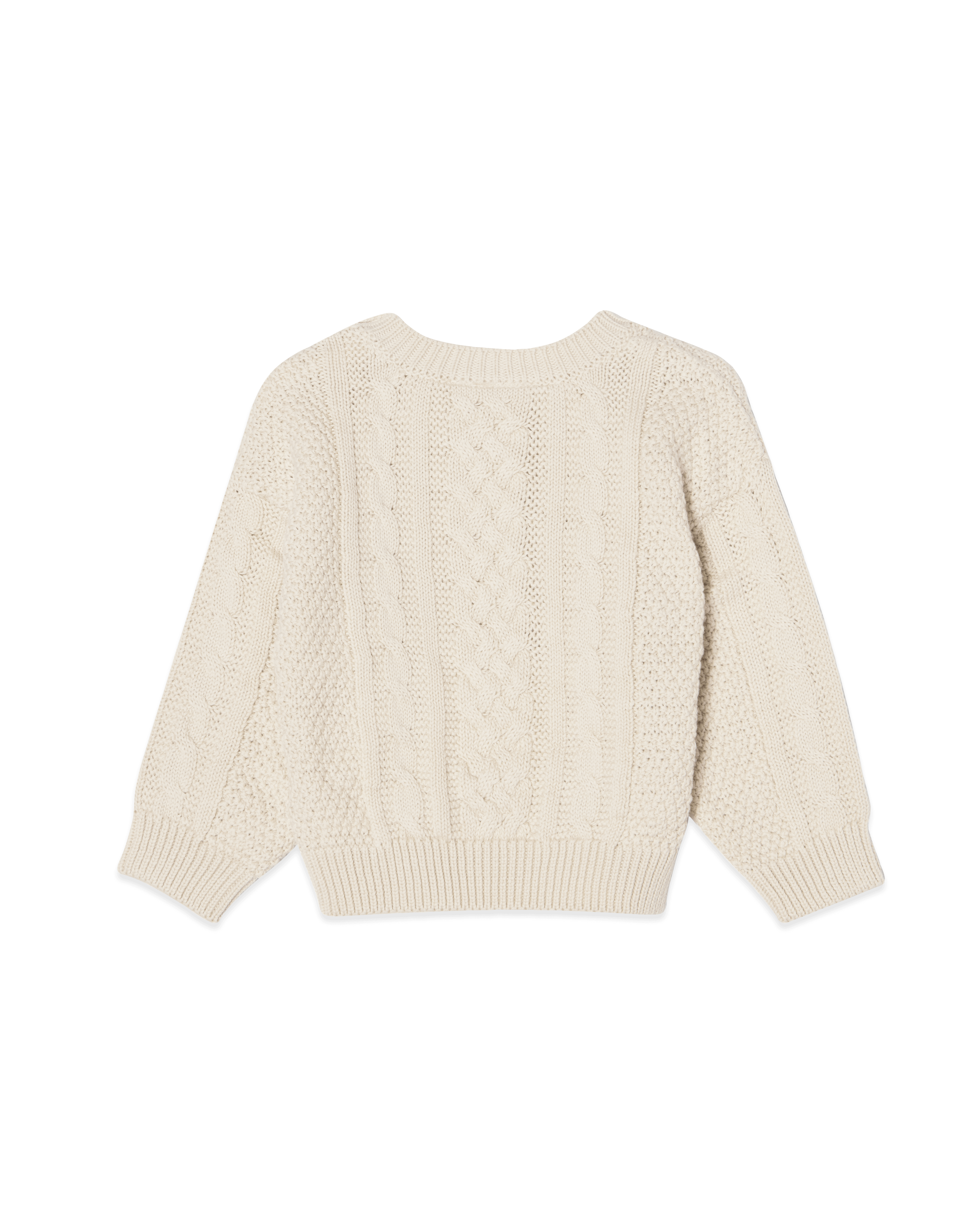  Image of Knitted Cable Sweatshirt