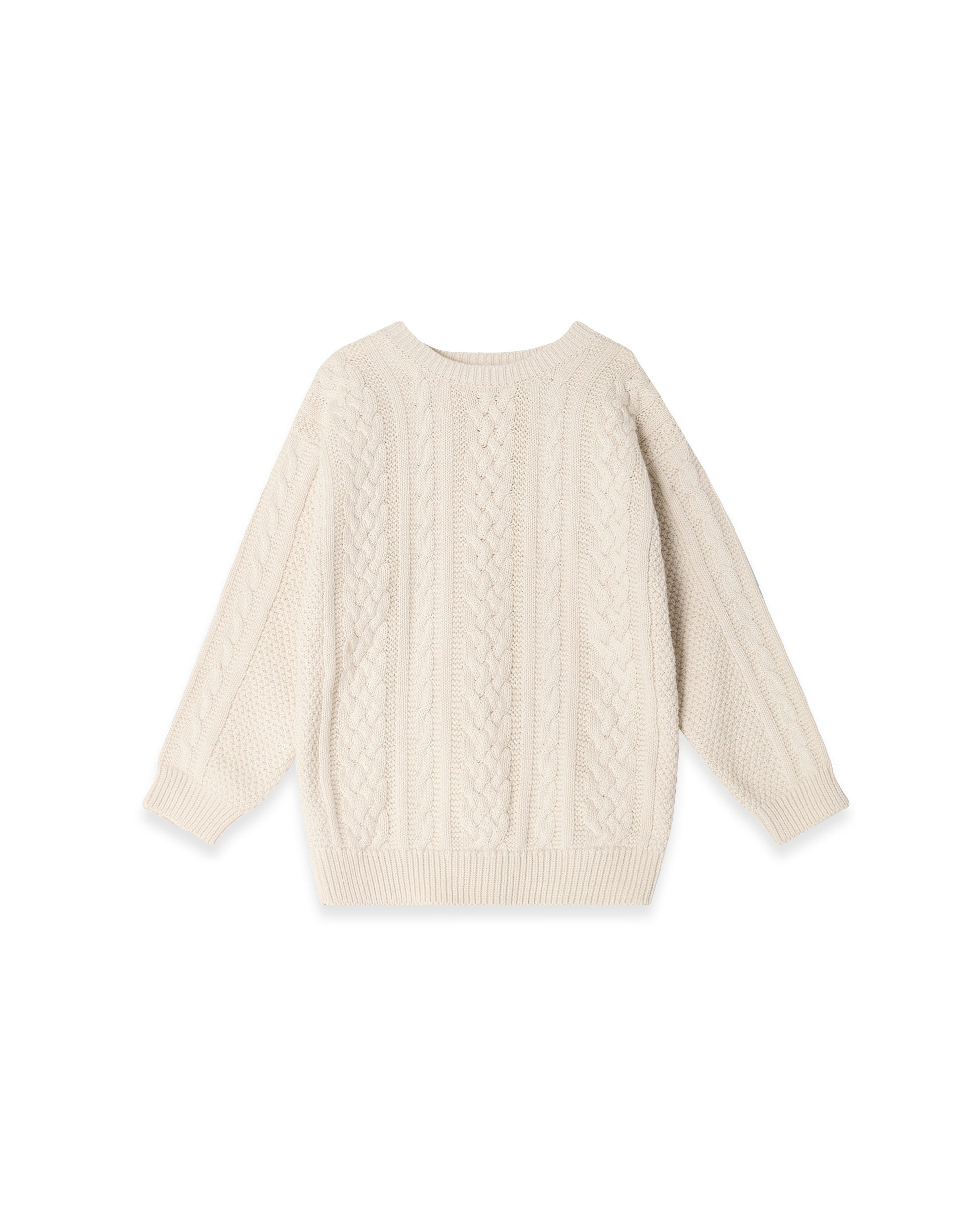  Image of Knitted Cable Sweatshirt