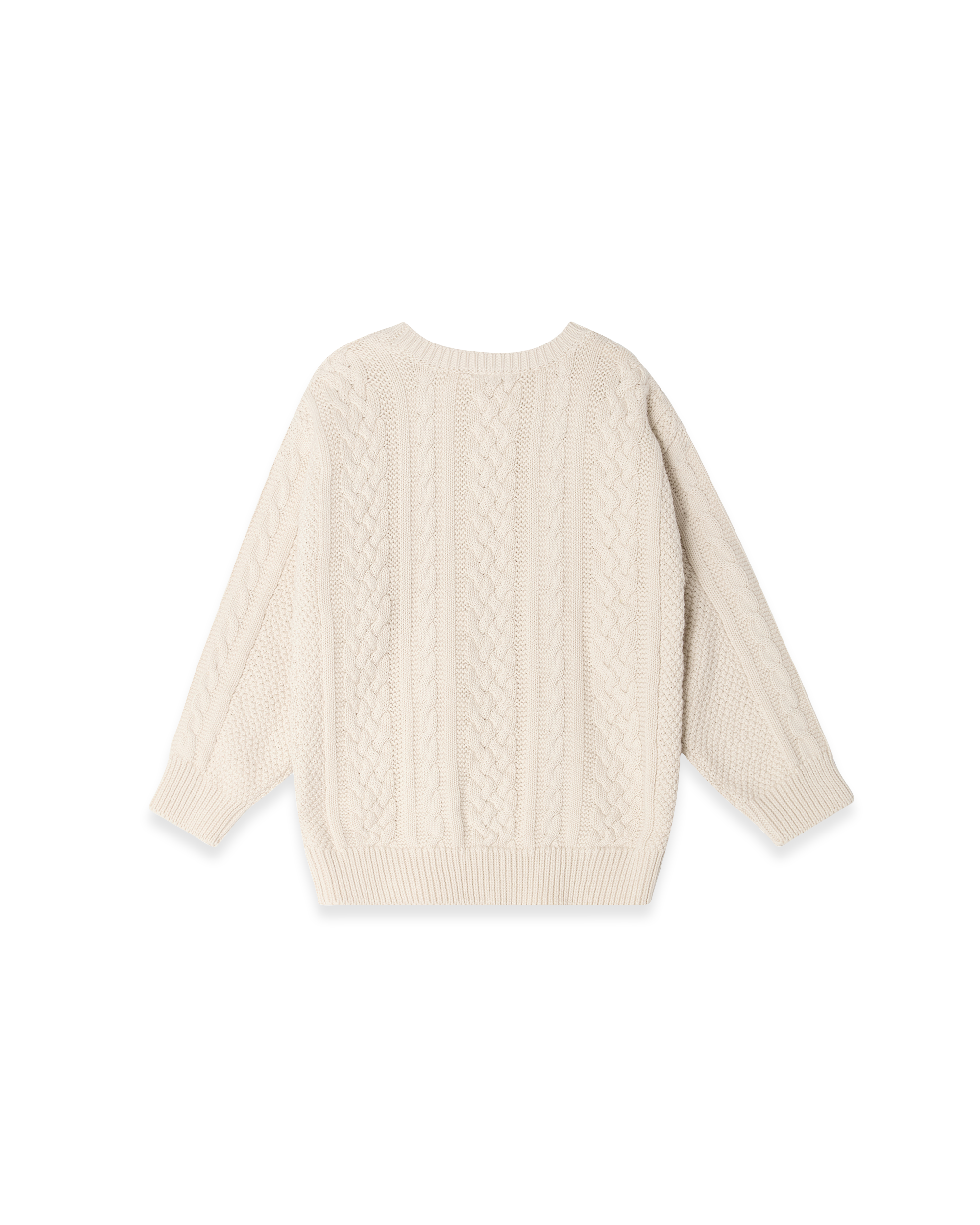  Image of Knitted Cable Sweatshirt
