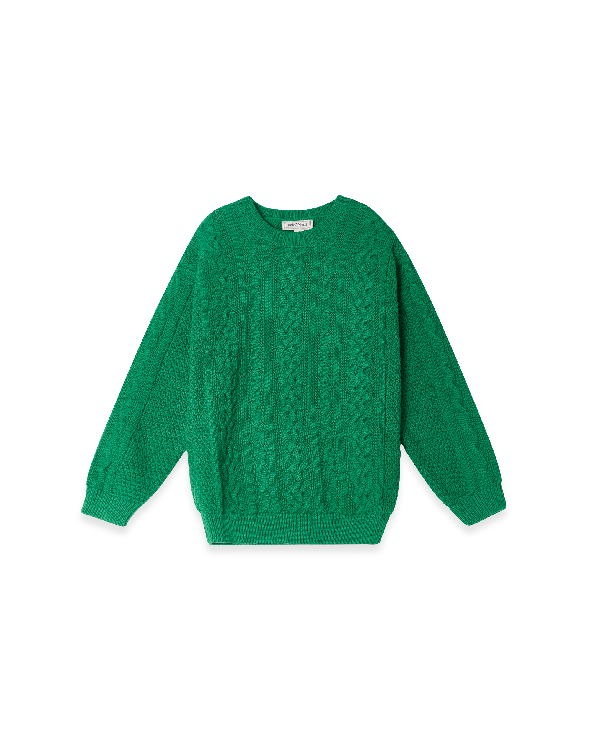  Image of Knitted Cable Sweatshirt