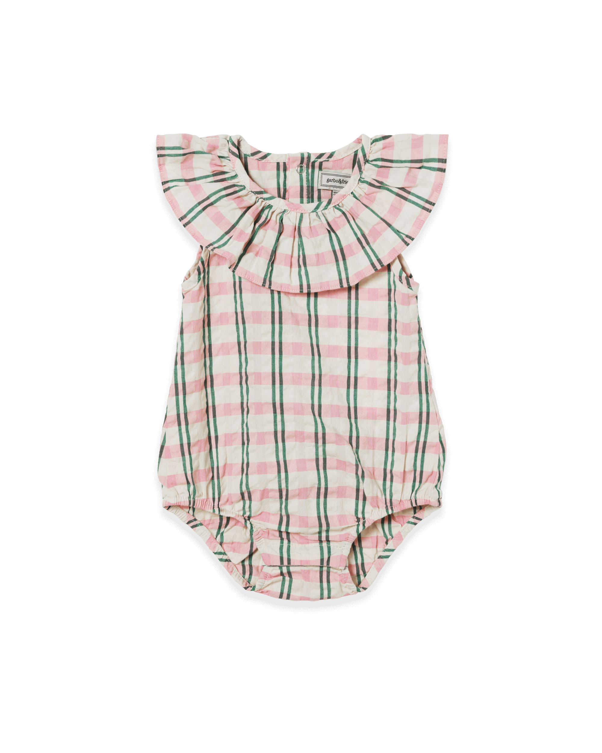  Image of Seersucker Collar Romper