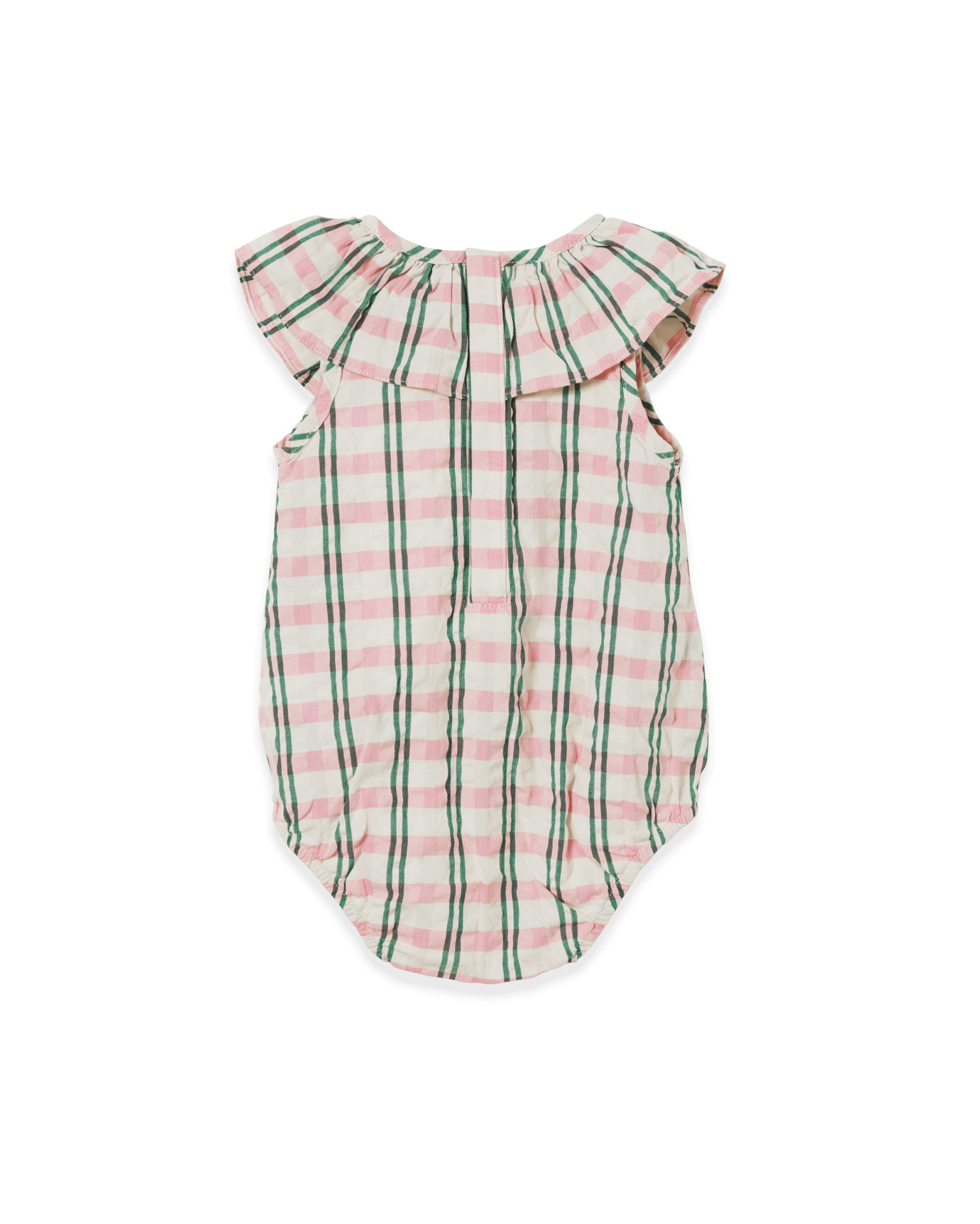  Image of Seersucker Collar Romper