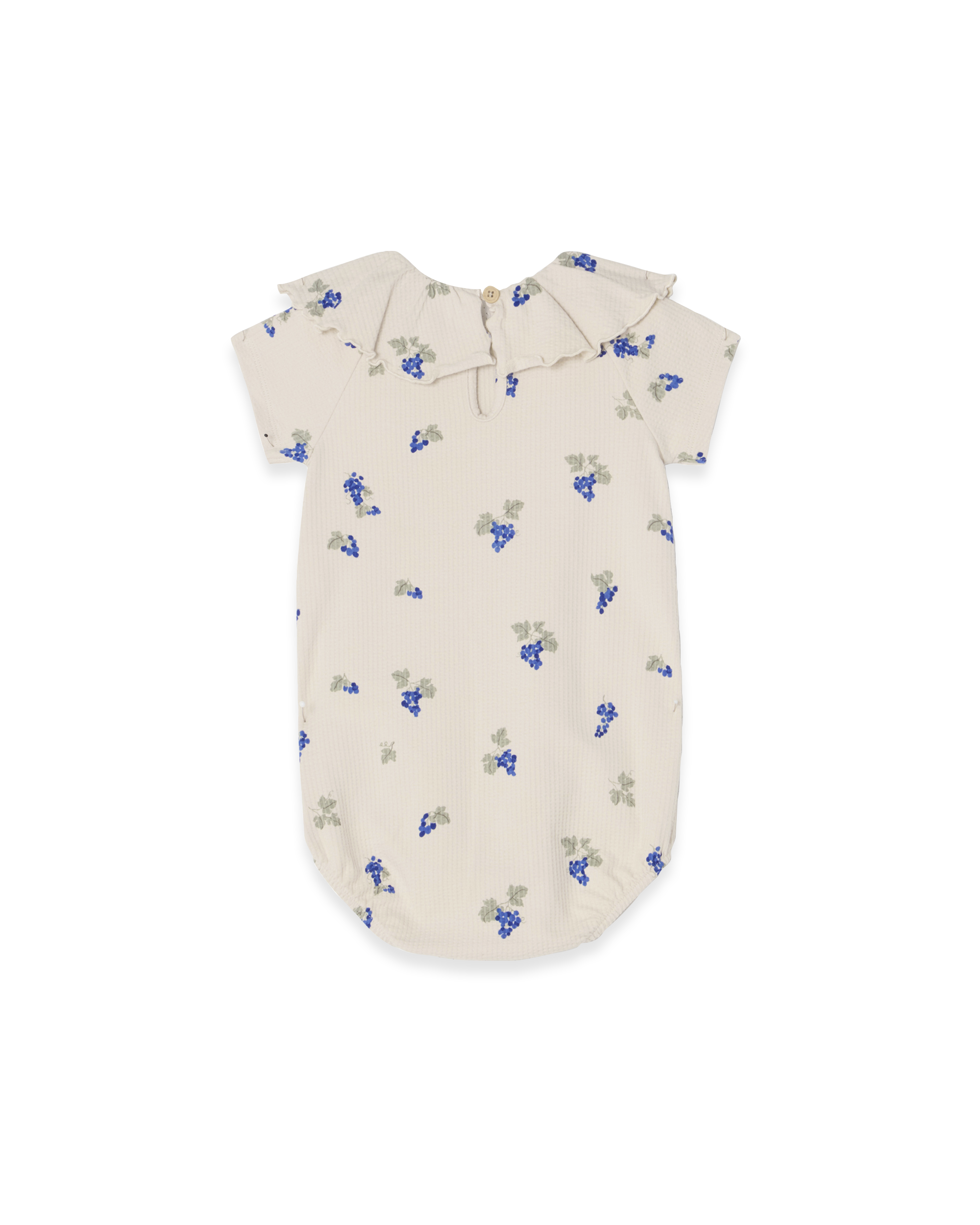  Image of Structured Jersey Collar Romper