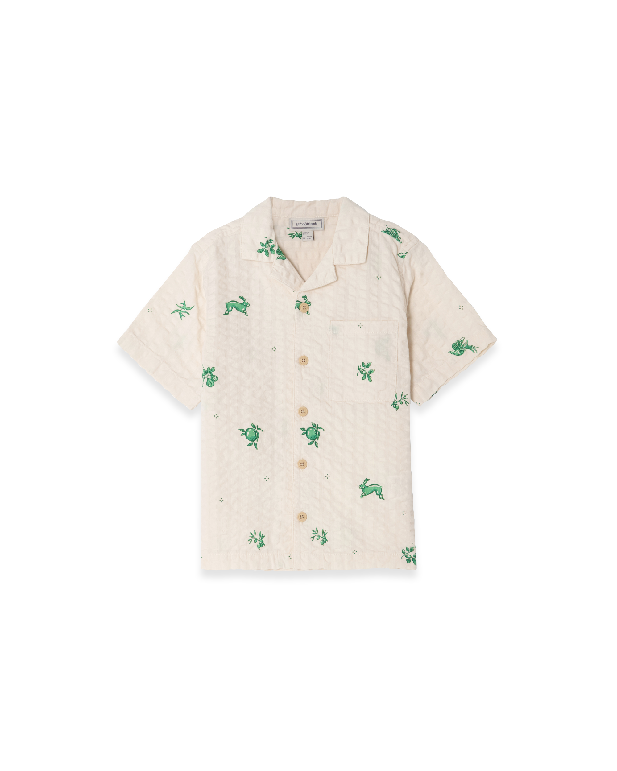 Kortärmad Skjorta i Bäckebölja