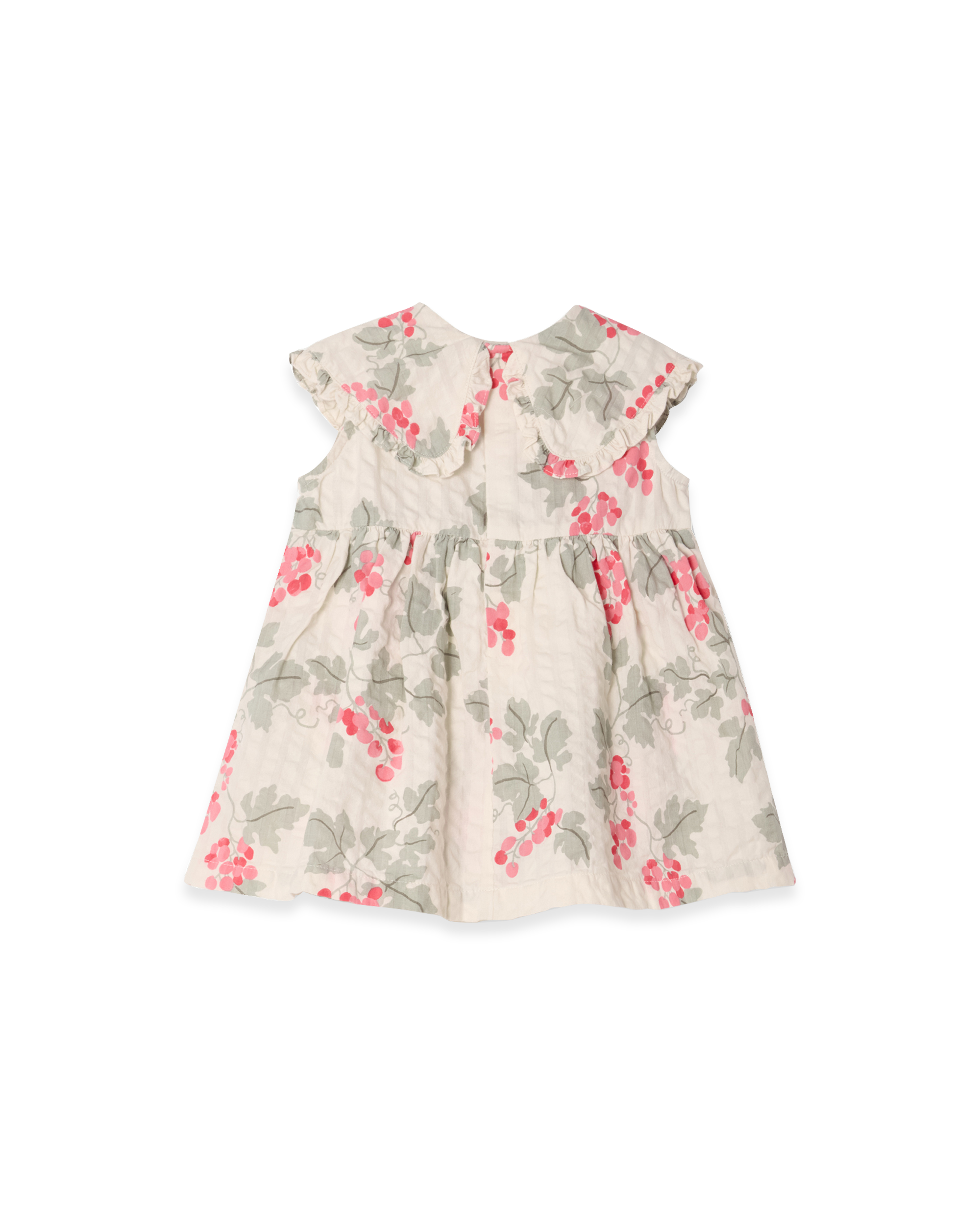  Image of Seersucker Collar Romper Dress
