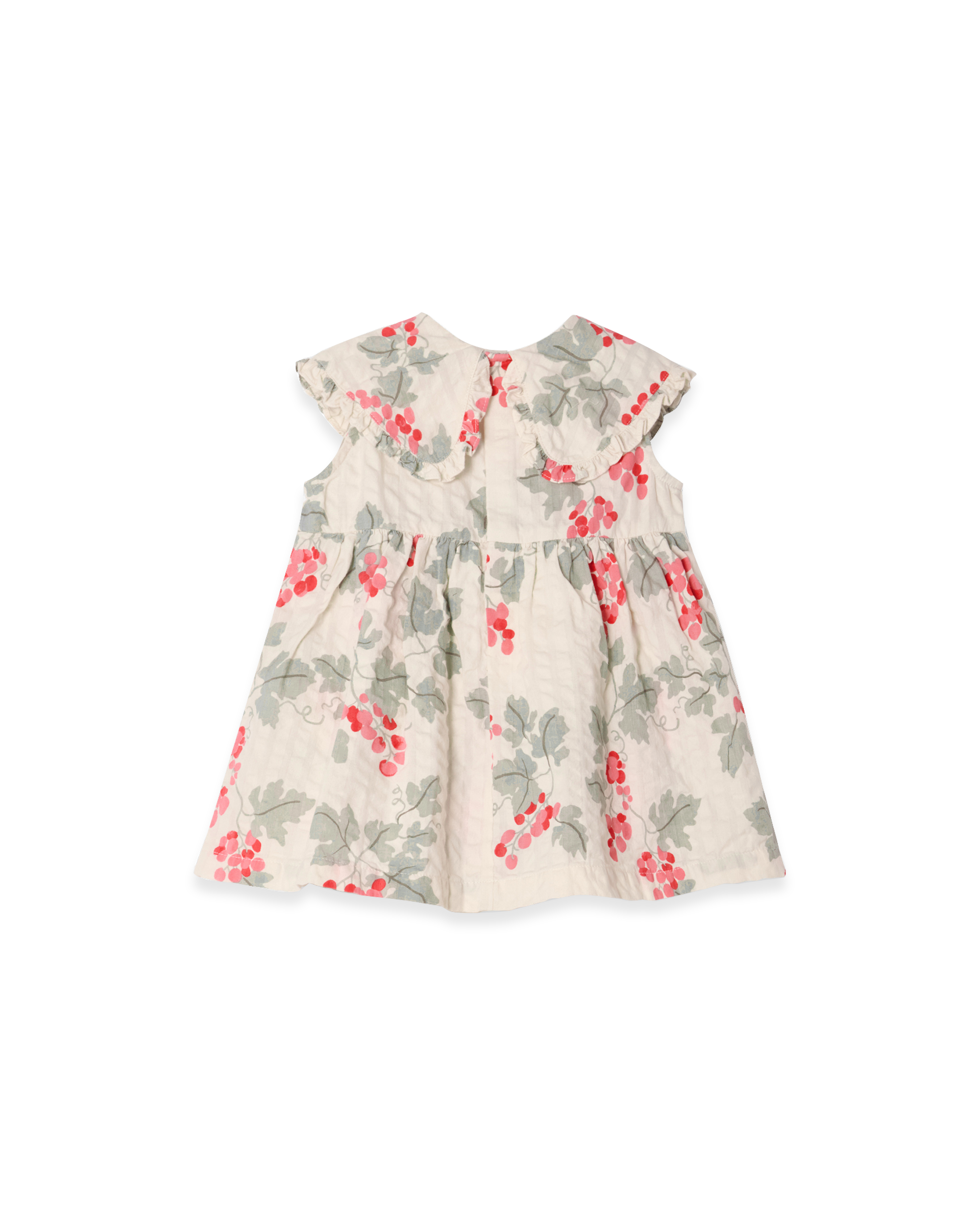  Image of Seersucker Collar Romper Dress