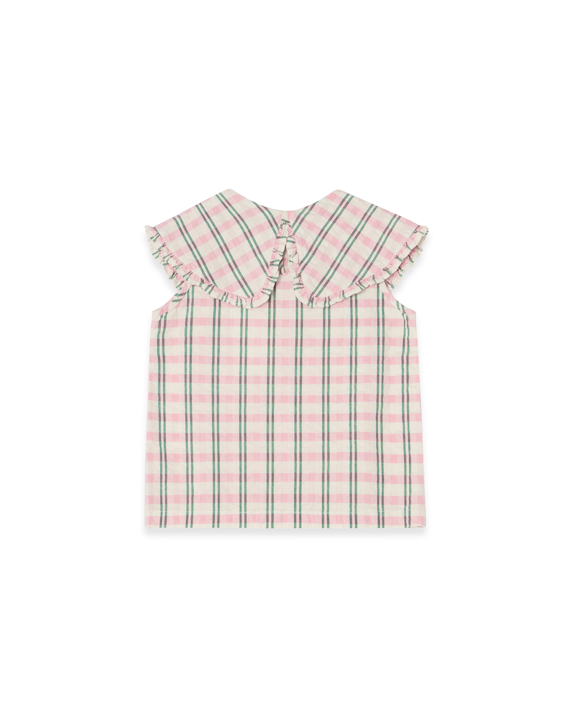  Image of Seersucker Collar Blouse