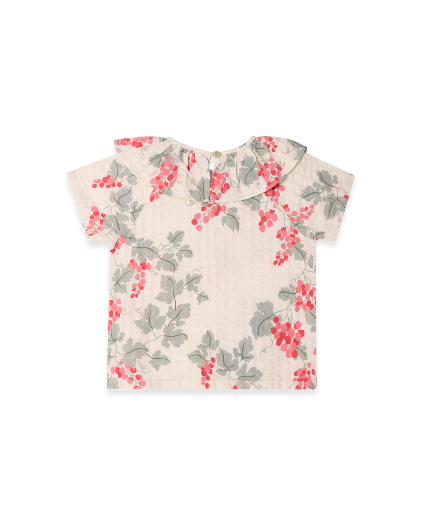 Seersucker Collar Blouse