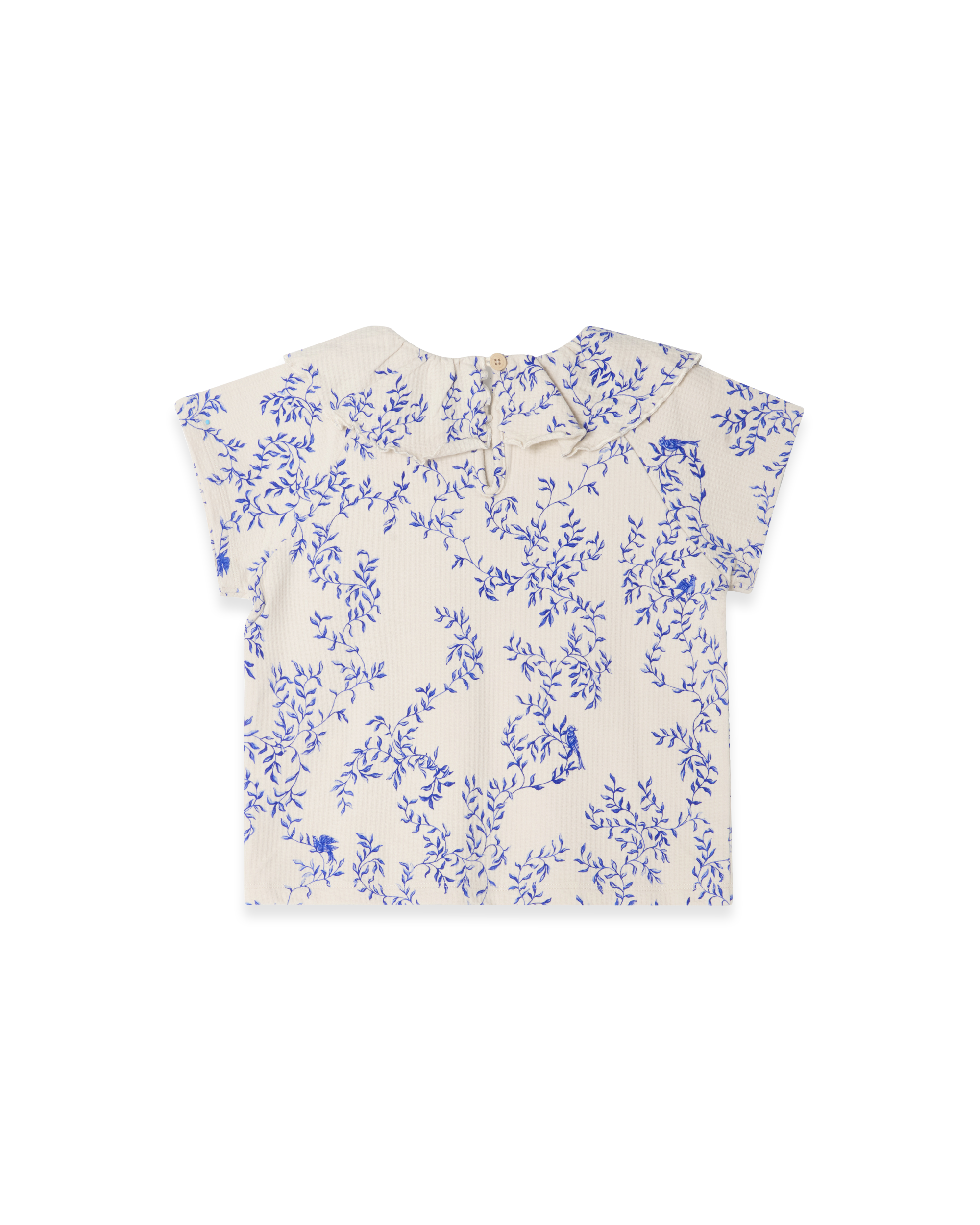  Image of Structured Jersey Blouse