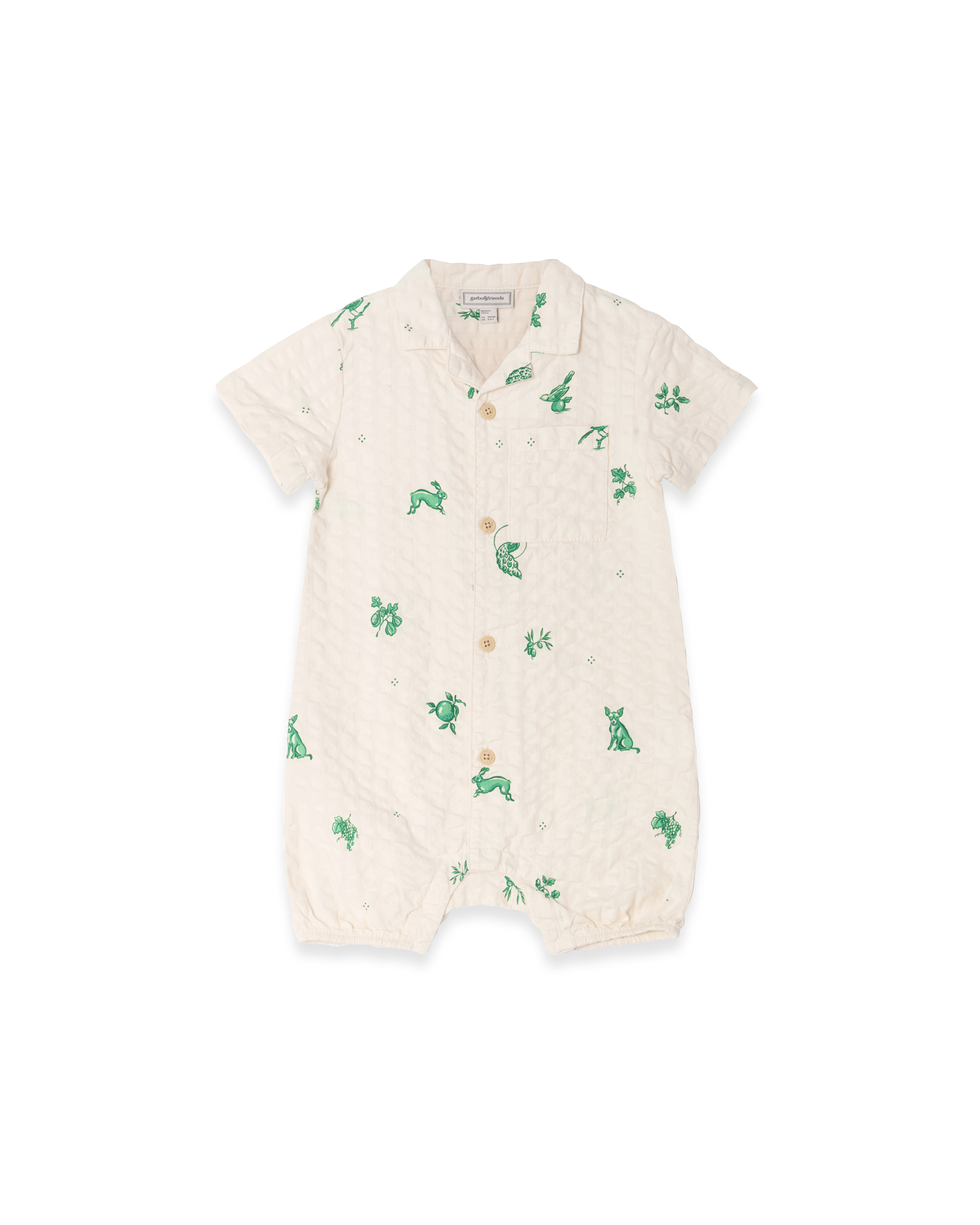  Image of Seersucker Shirt Onesie