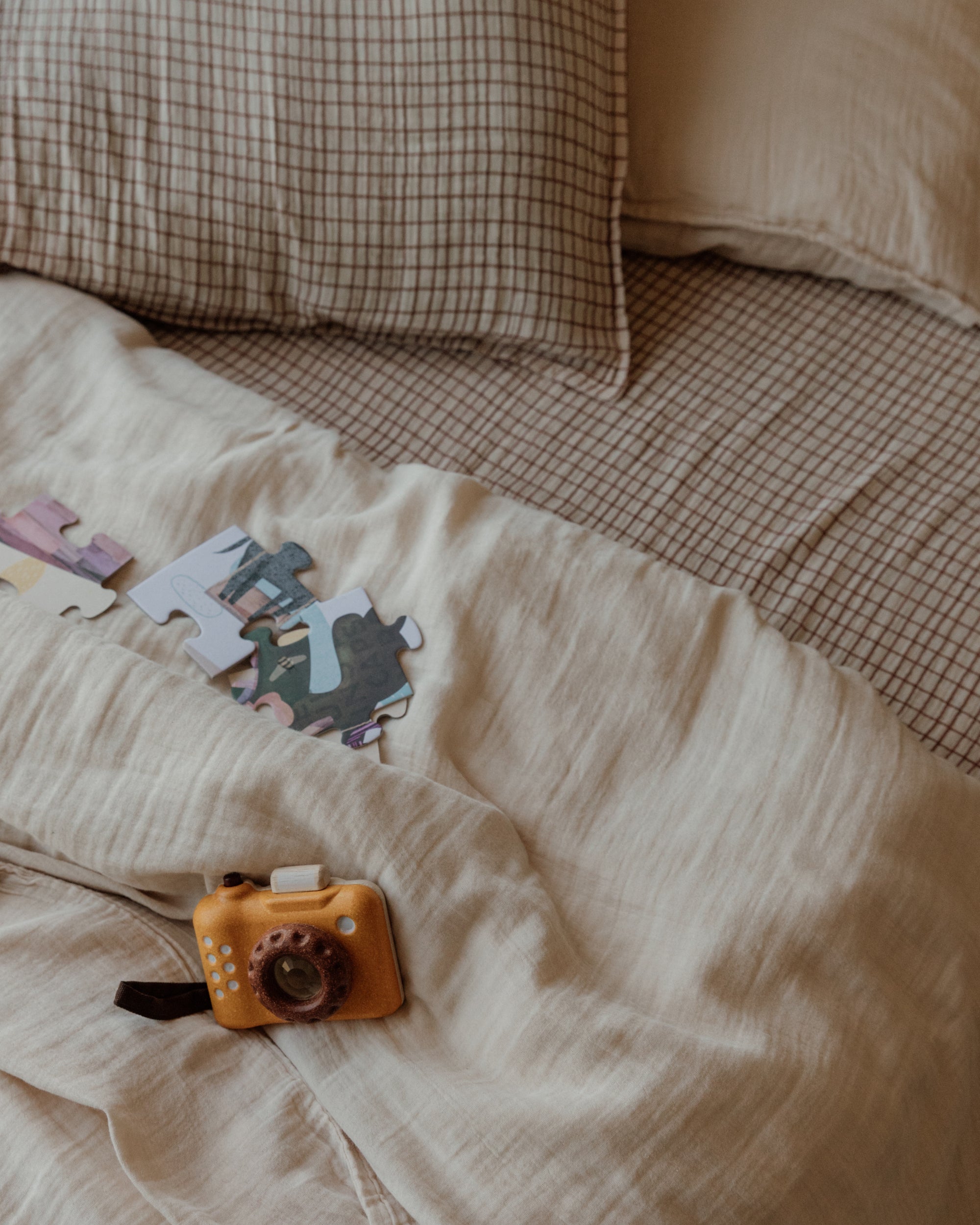  Image of Muslin Fitted Sheet Junior