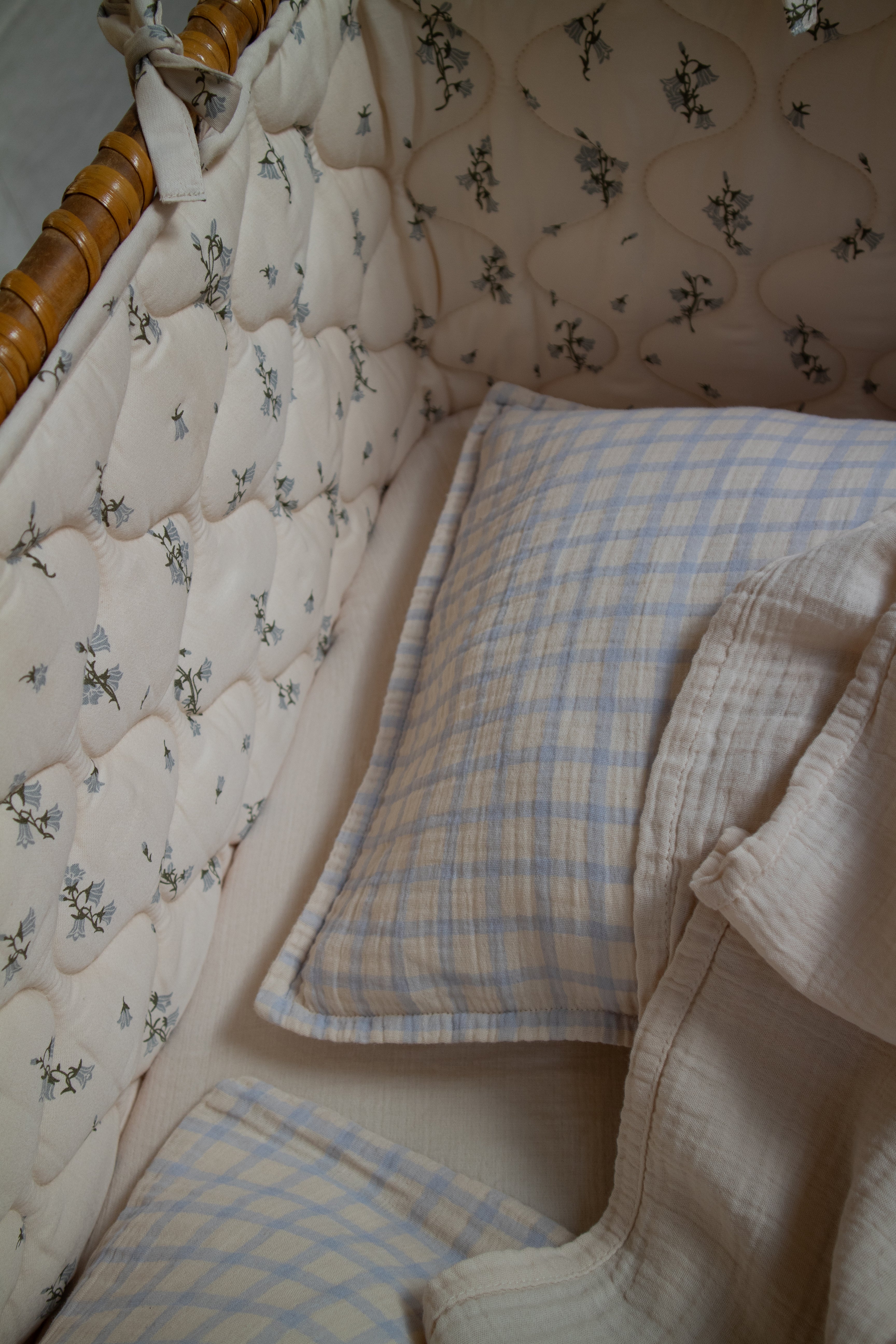 Satin Quilted Crib Bumper
