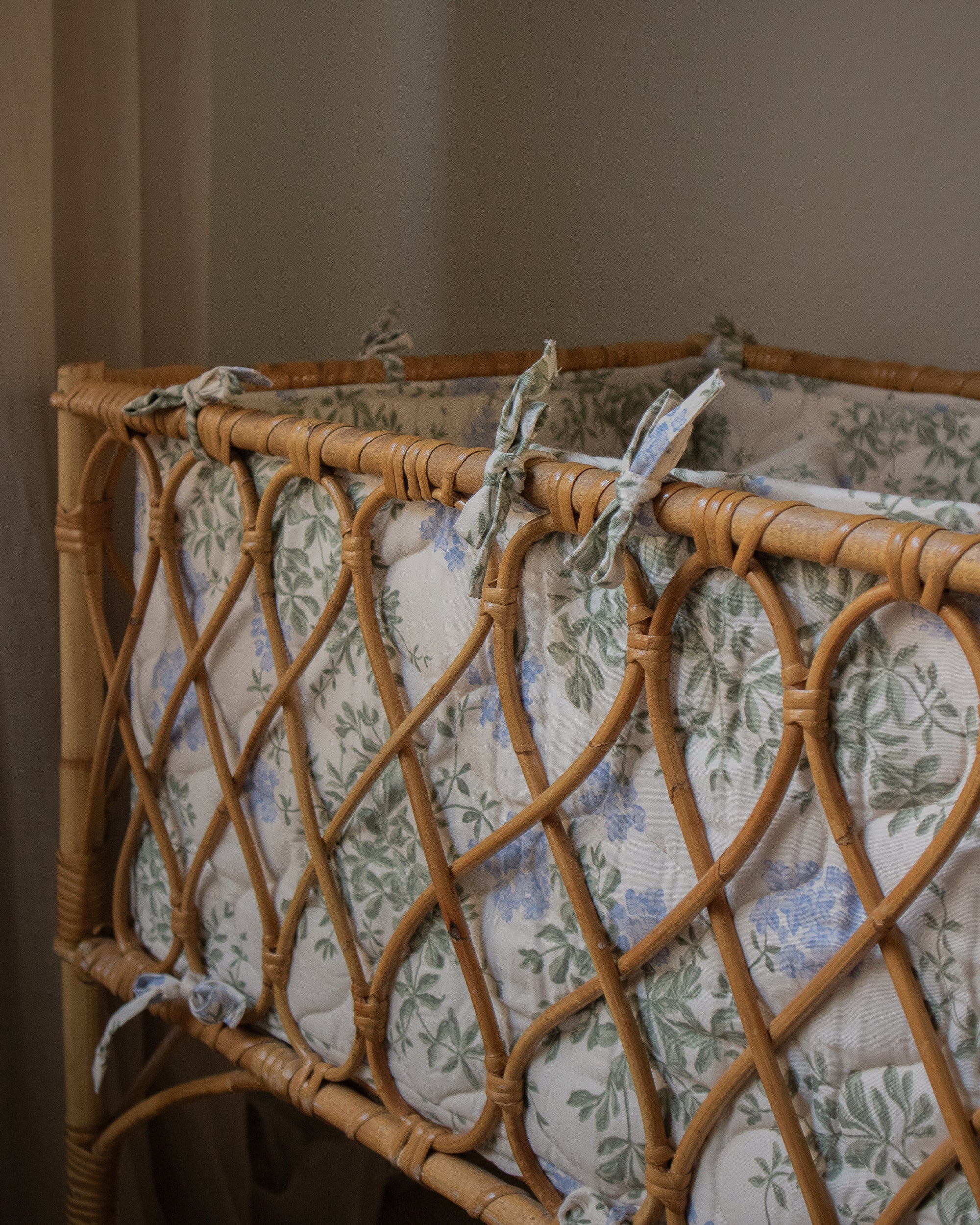 Satin Quilted Crib Bumper