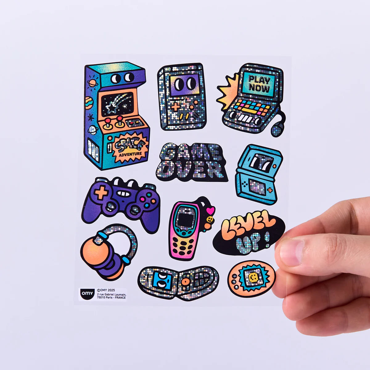 OMY - Holographic Stickers - Game Boy