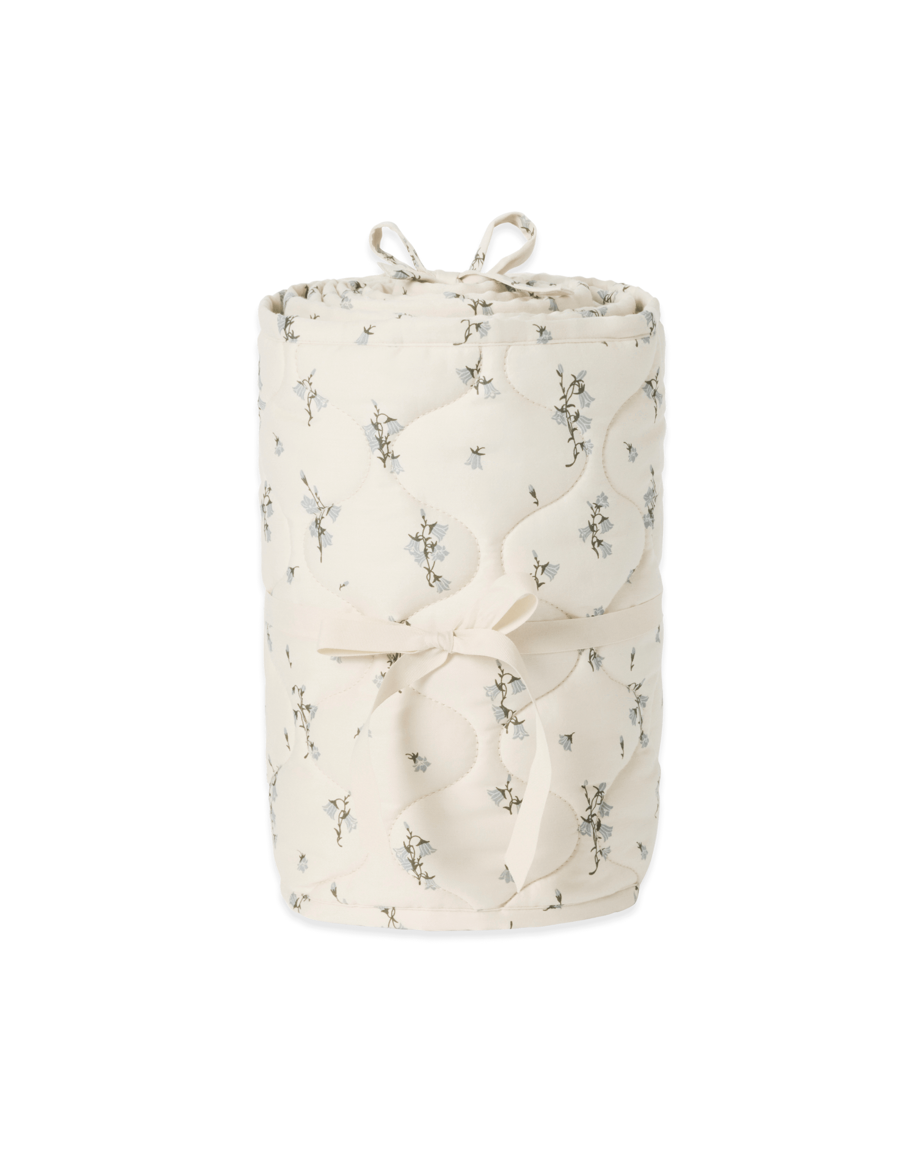  Image of Satin Quilted Crib Bumper