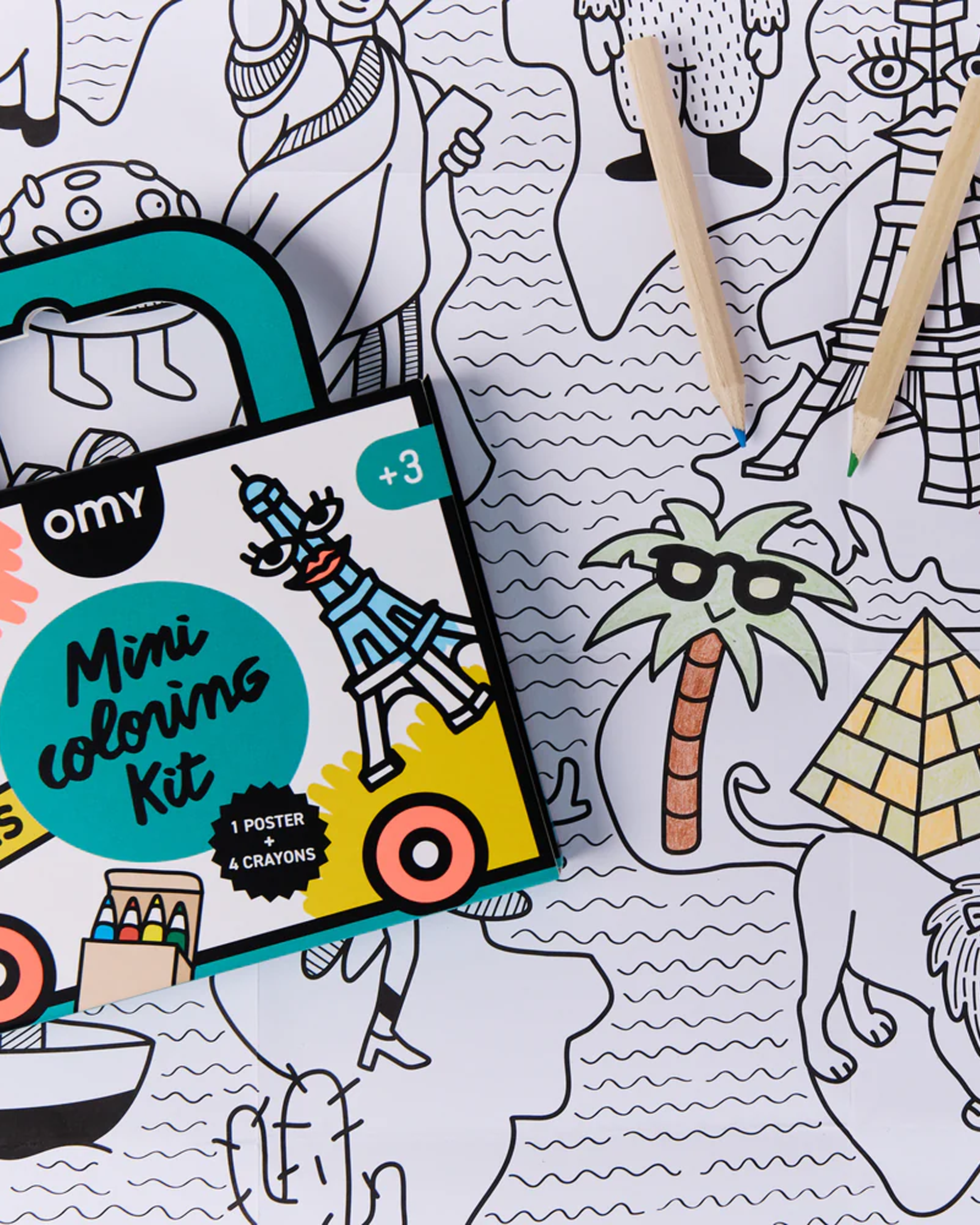 OMY - Mini Coloring Kit - Atlas