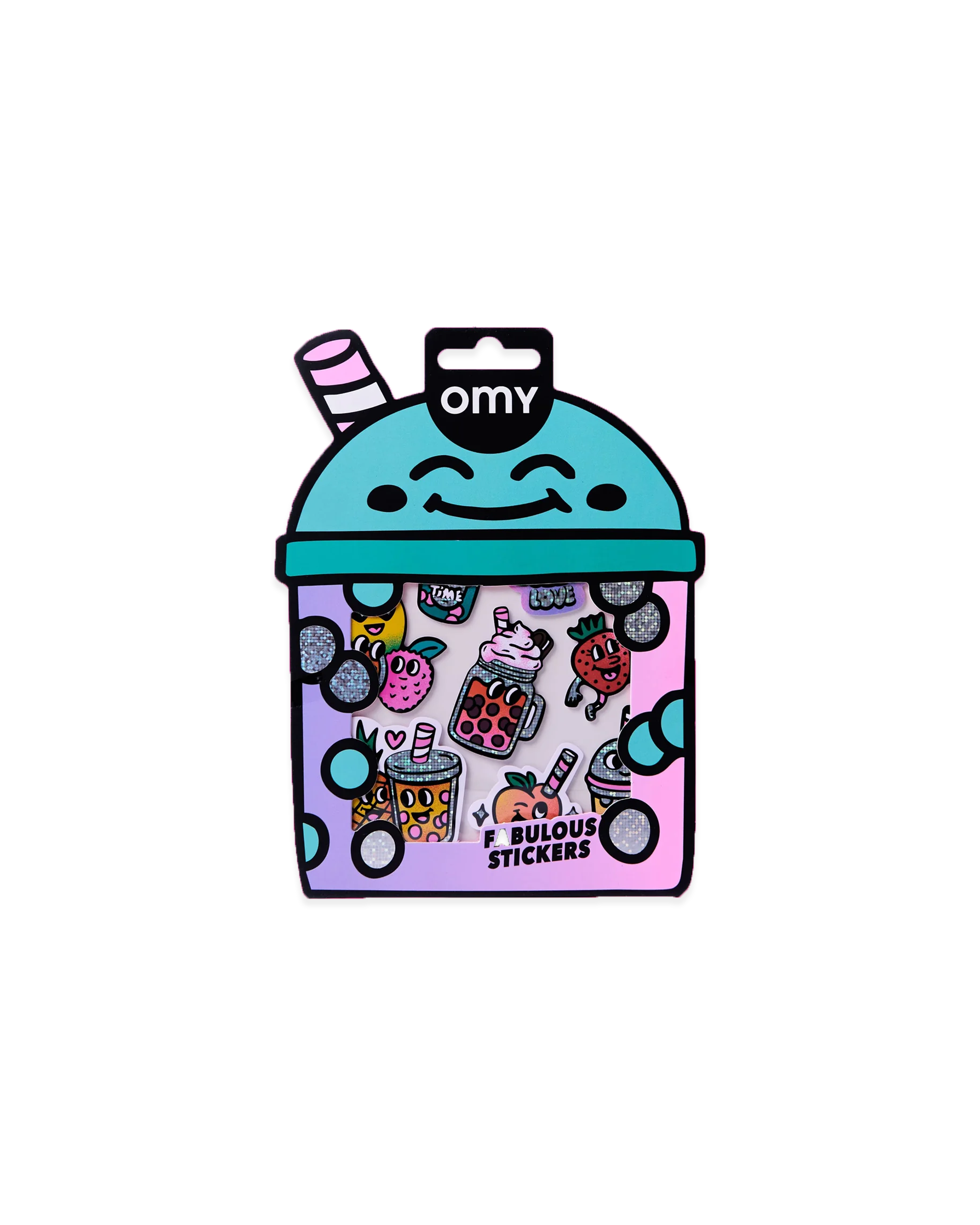 OMY - Holographic Stickers - Bubble Tea