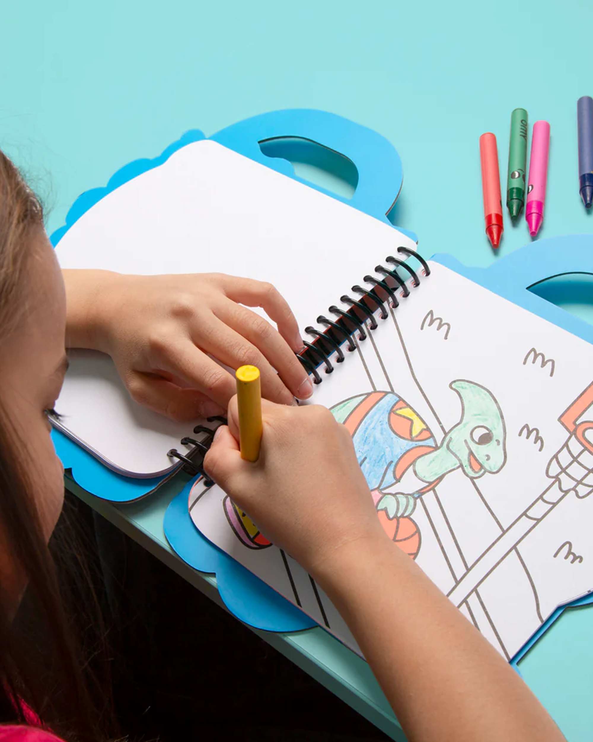 OMY - Super coloring & Stickers book - Dino