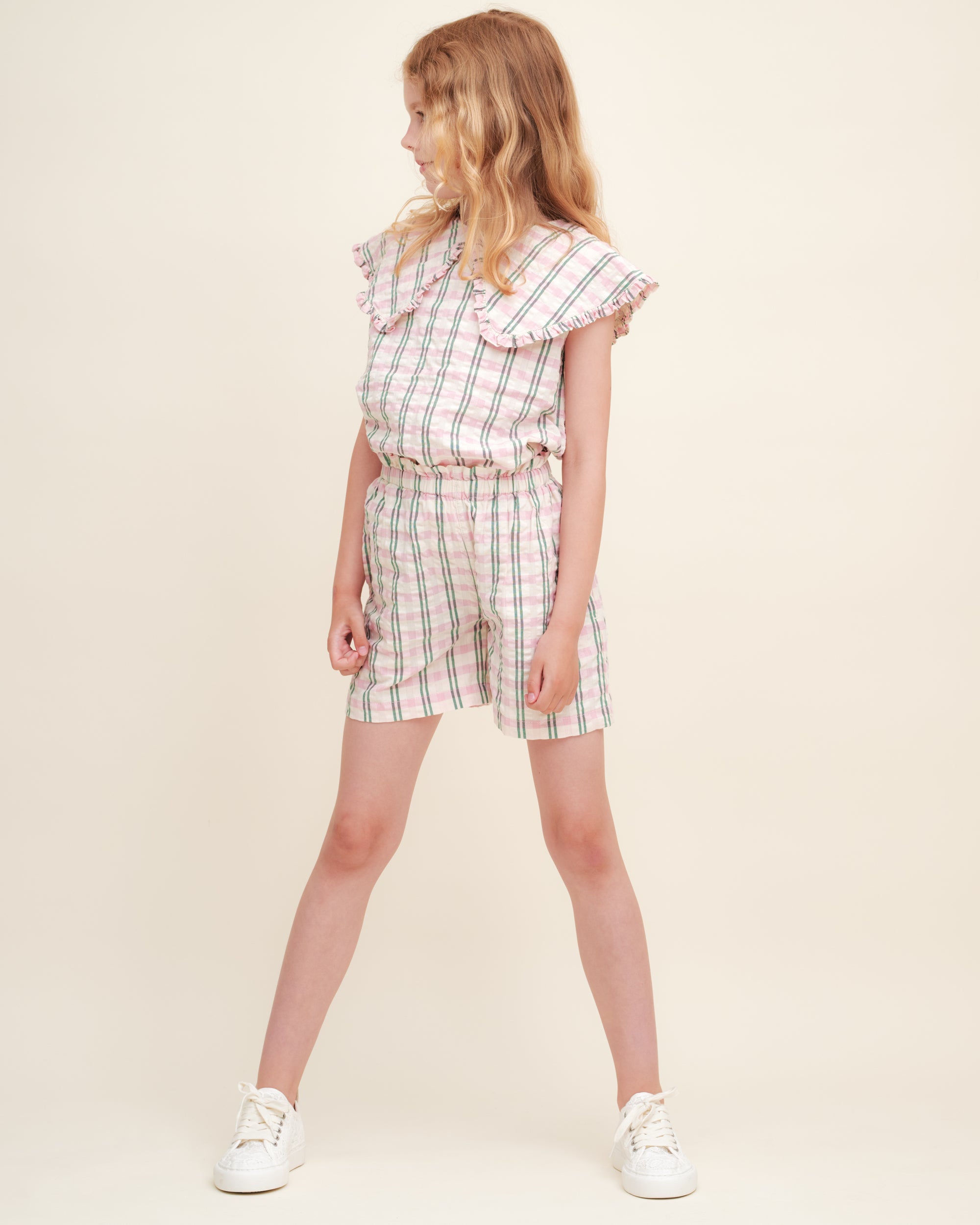  Image of Seersucker Paperbag Shorts