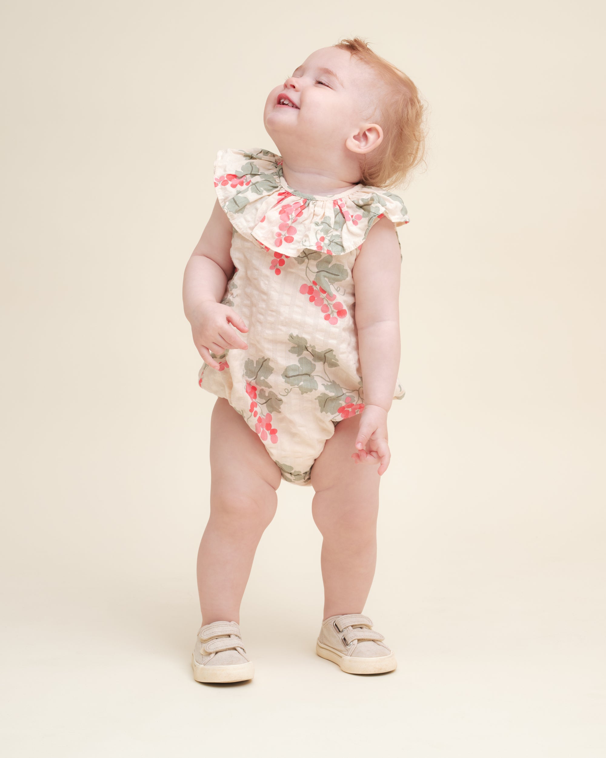  Image of Seersucker Collar Romper