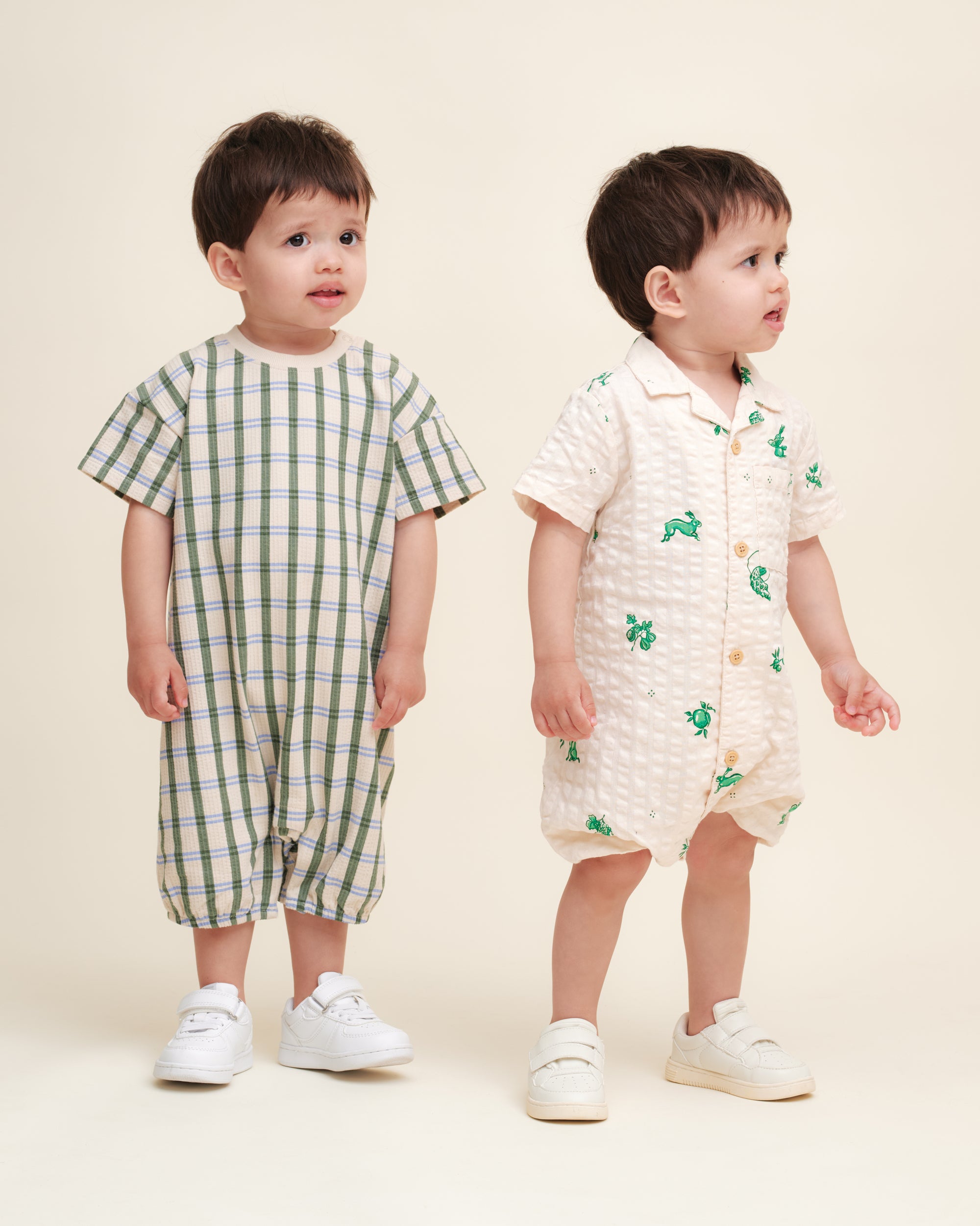  Image of Seersucker Shirt Onesie