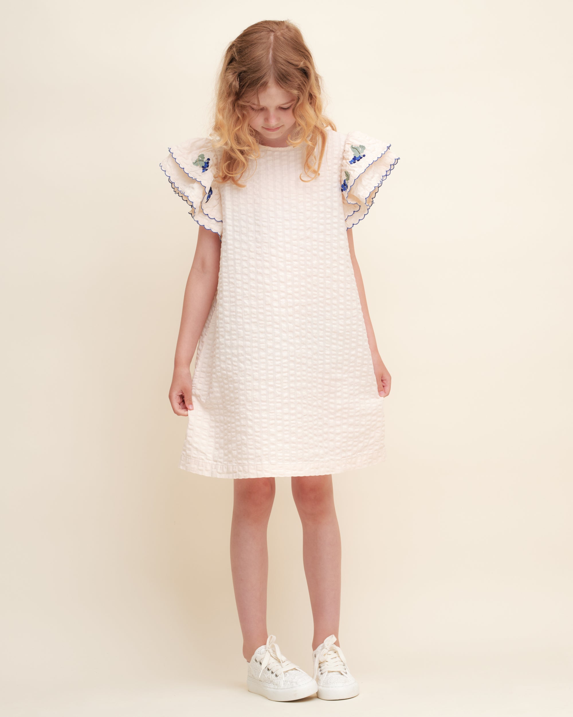  Image of Seersucker Frill Dress