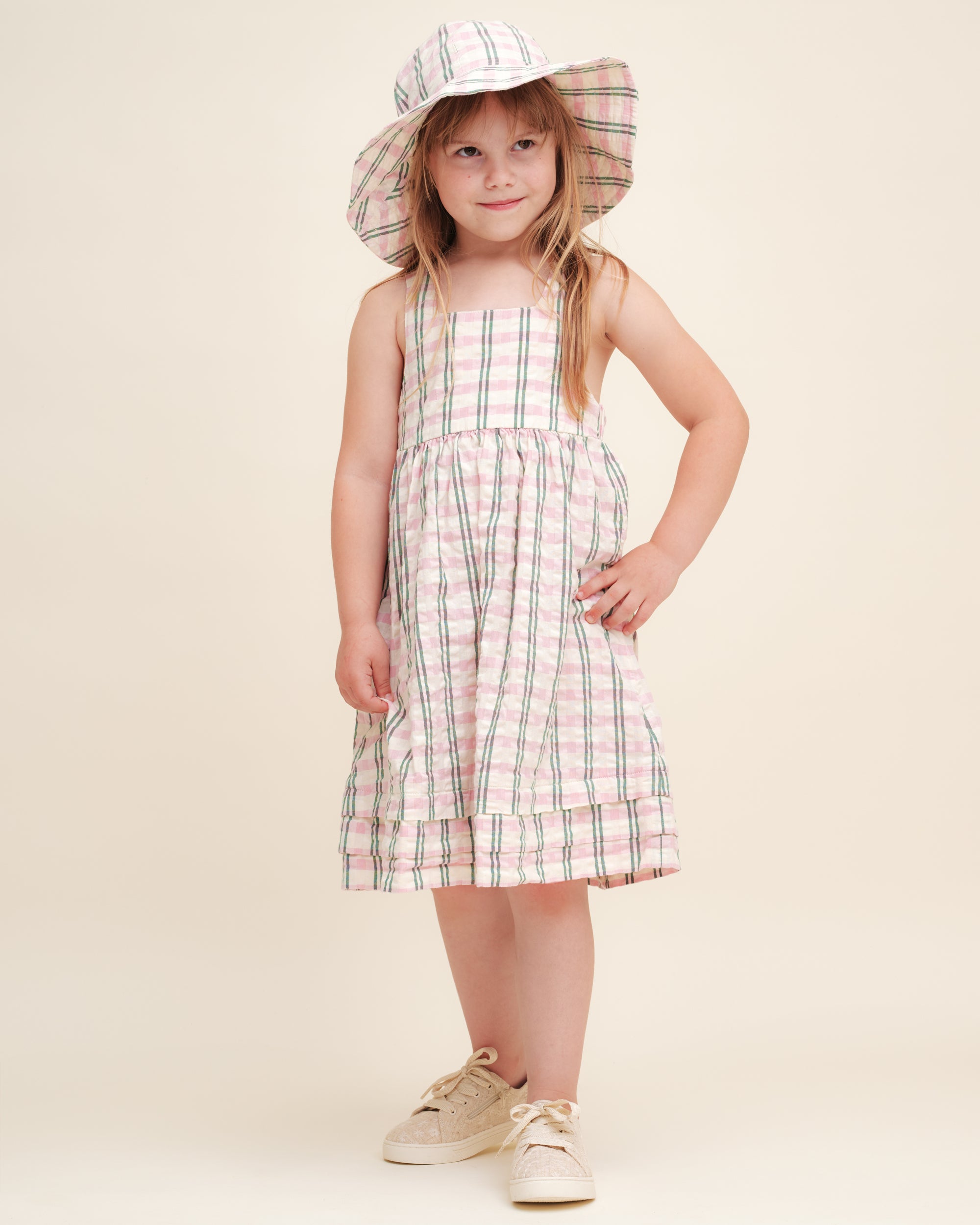  Image of Seersucker Sun Hat