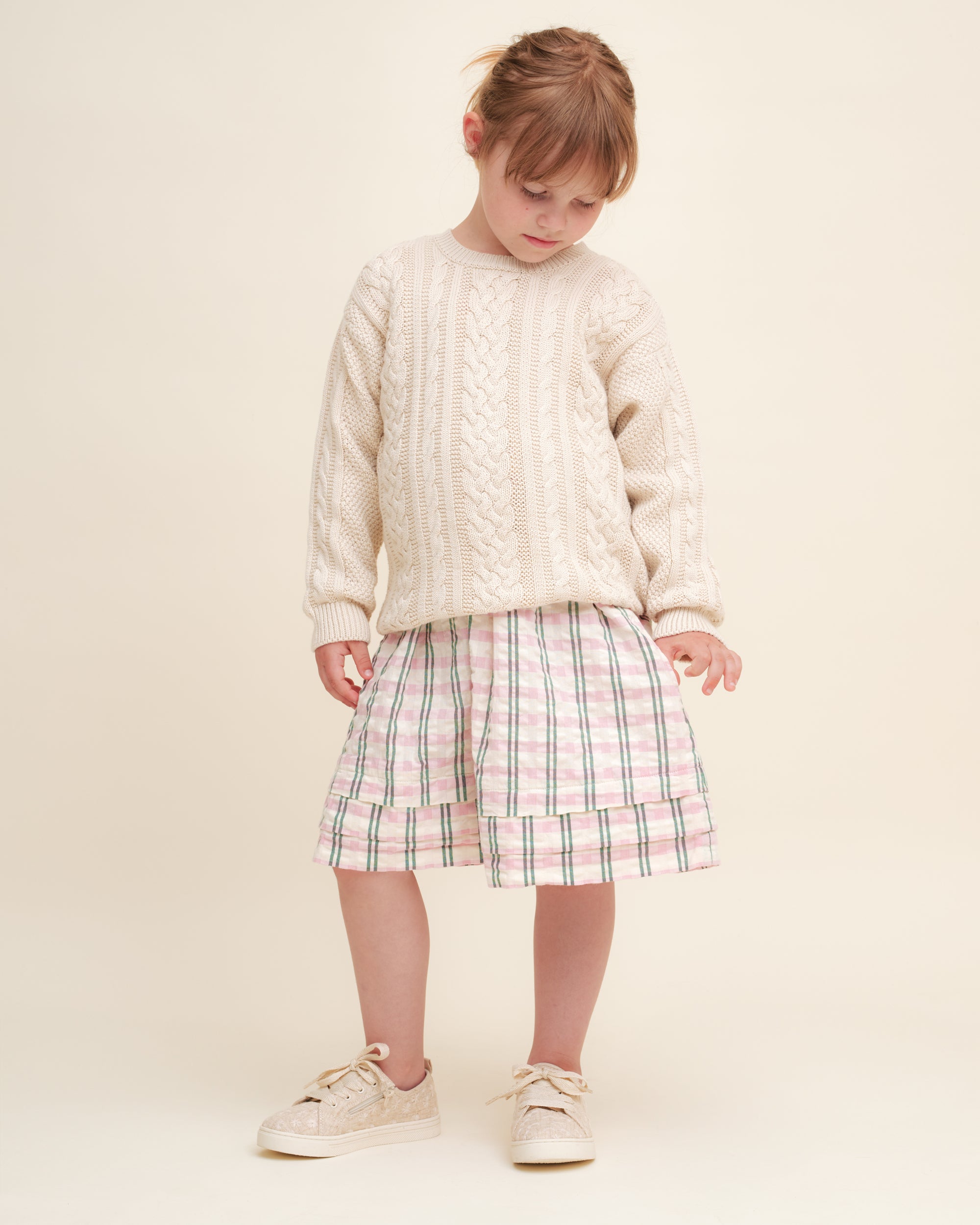  Image of Knitted Cable Sweatshirt
