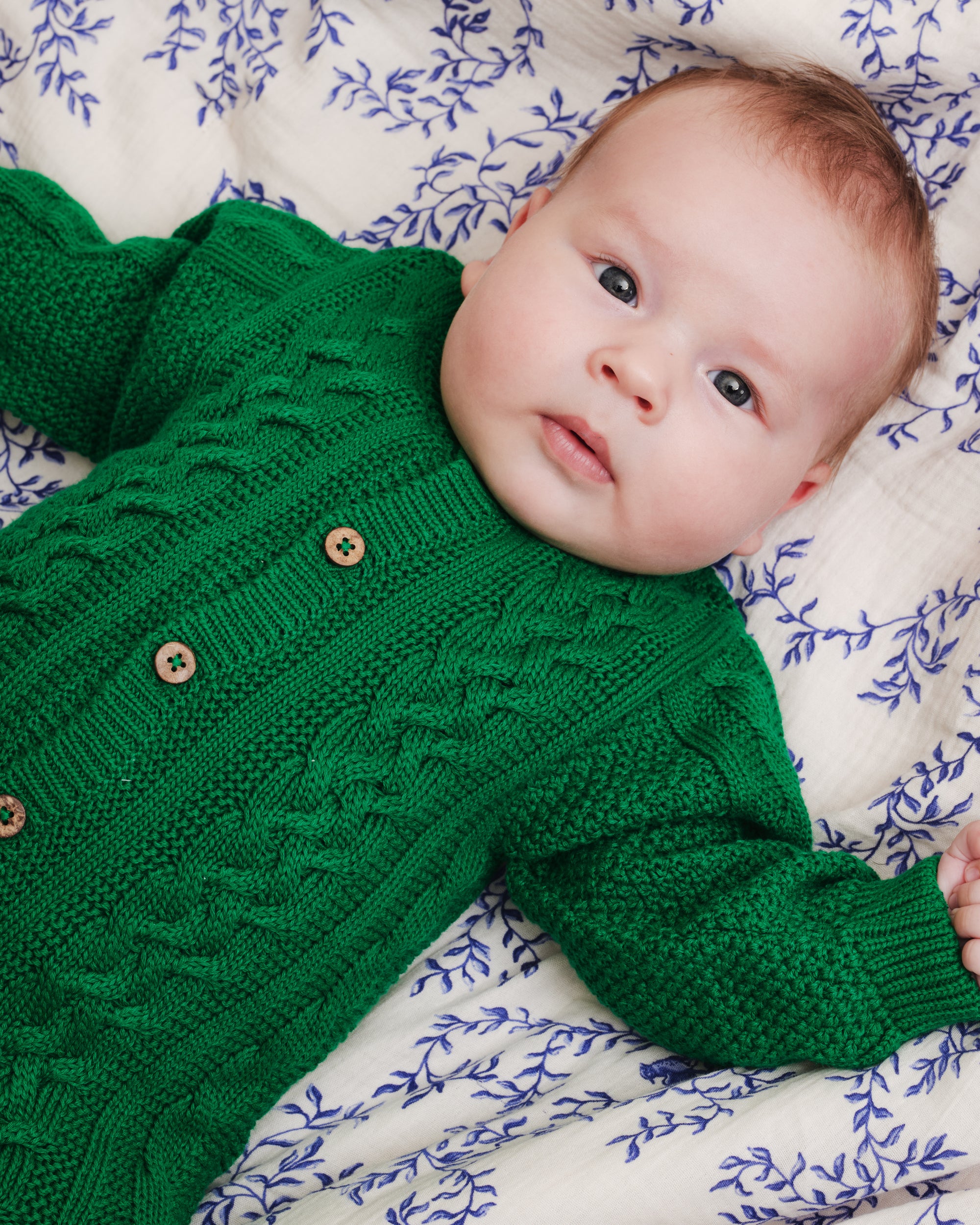  Image of Knitted Cable Onesie
