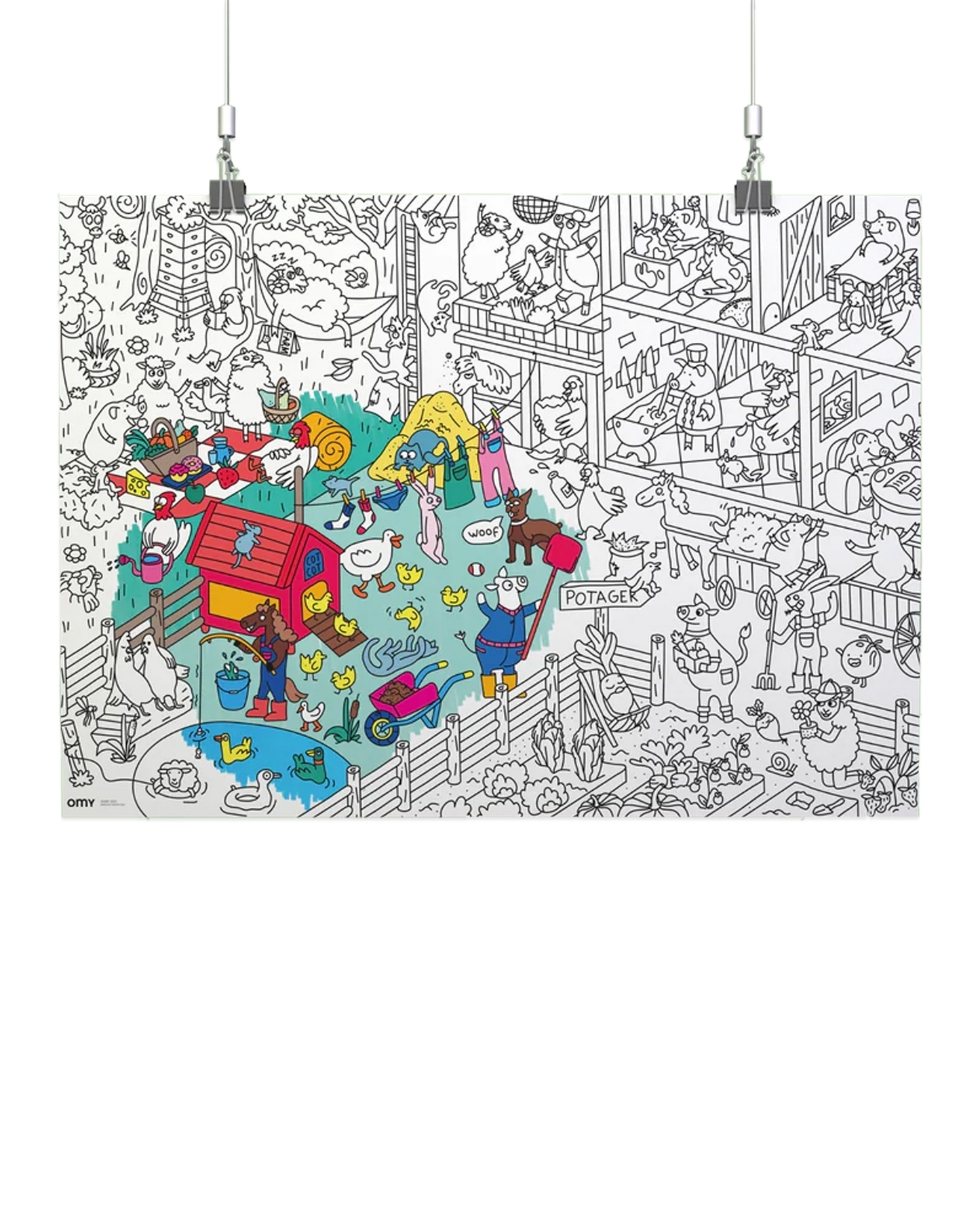 Tokiga gårdsdjur - Gigantisk Poster