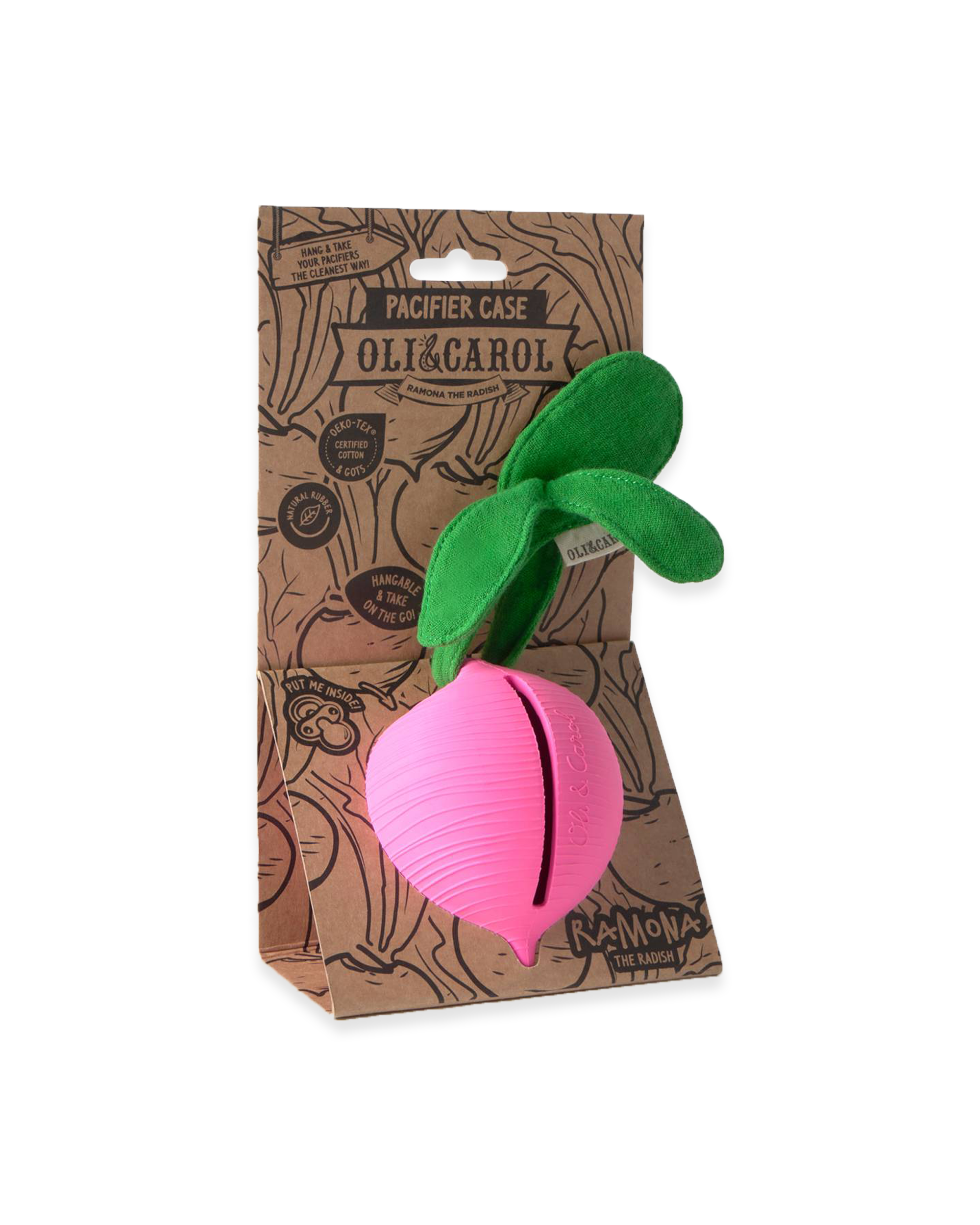 Ramona the Radish Pacifier Case