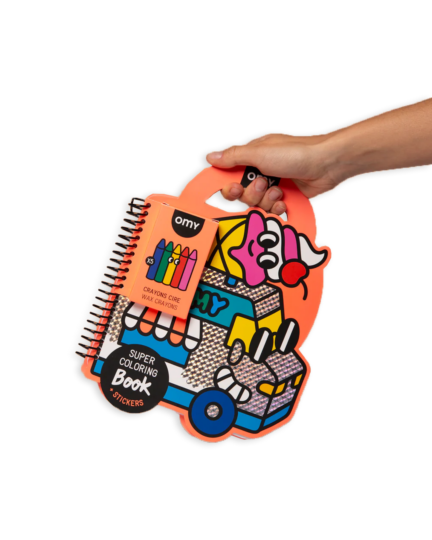 Målarbok med klistermärken - Yummy