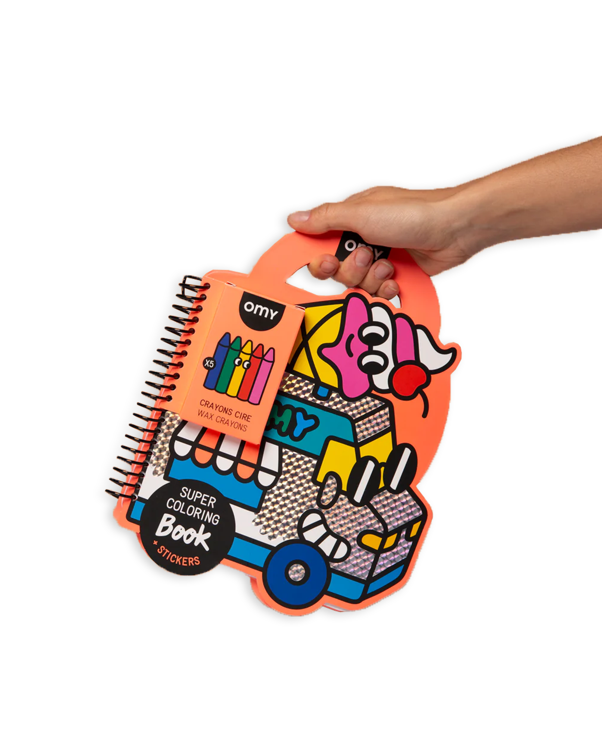 OMY - Super coloring & Stickers book - Yummy