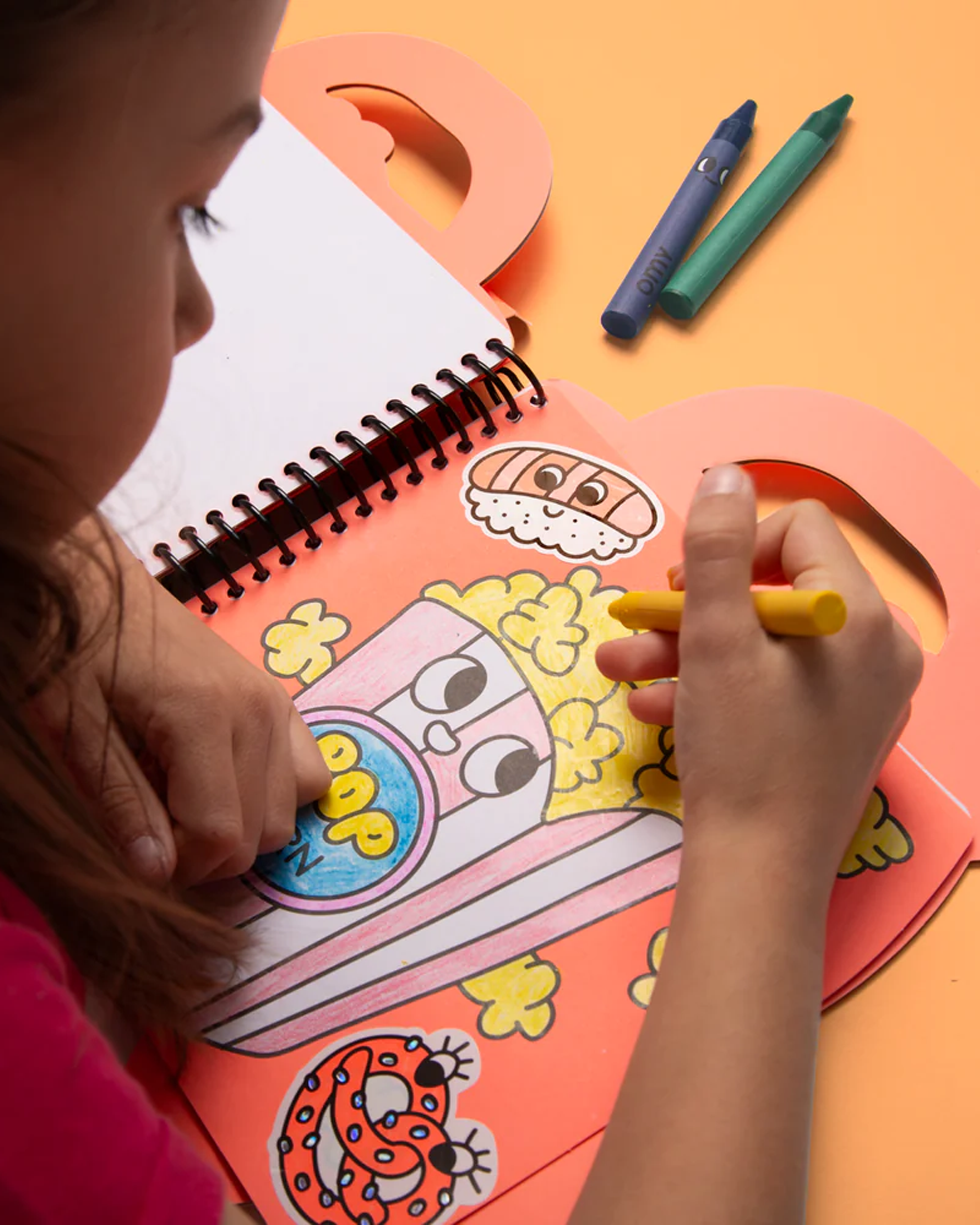 OMY - Super coloring & Stickers book - Yummy