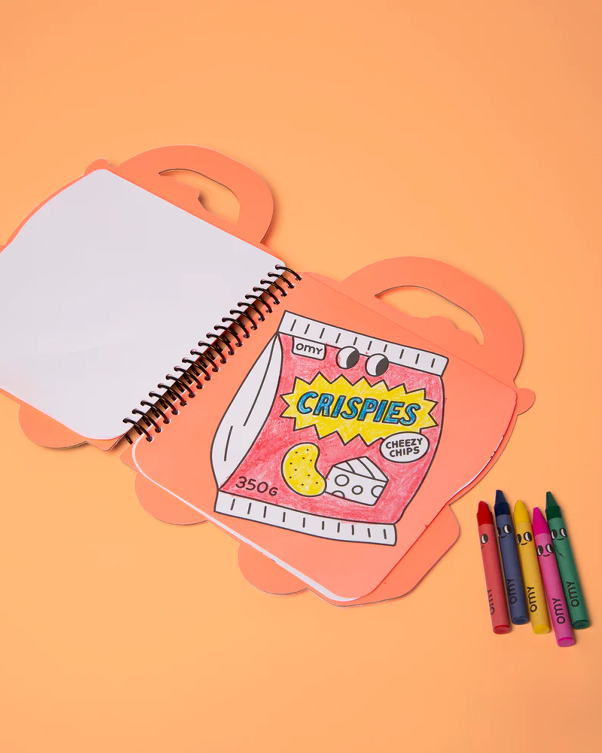 Målarbok med klistermärken - Yummy